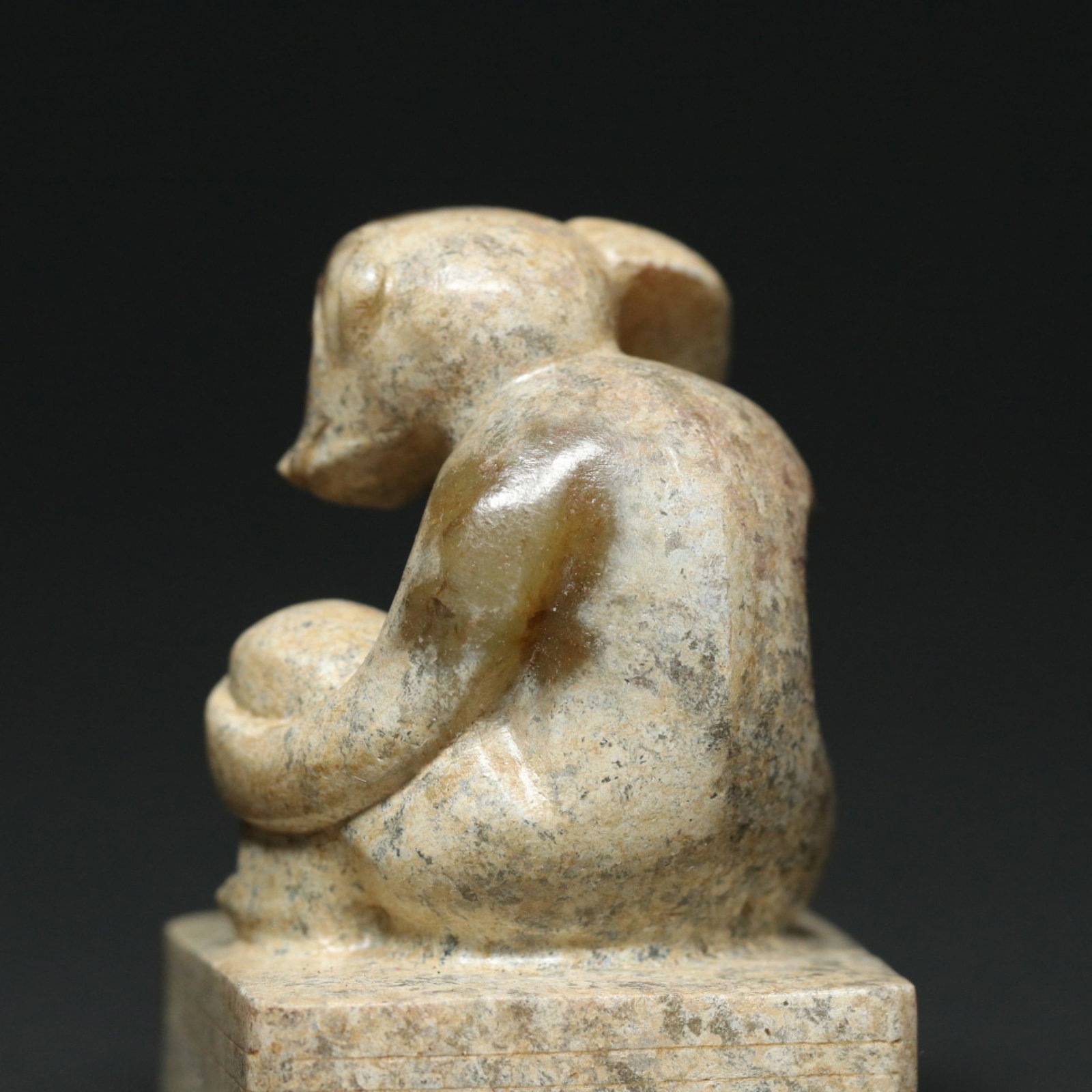 An Exquisite Archaic Jade Monkey Seal - 5