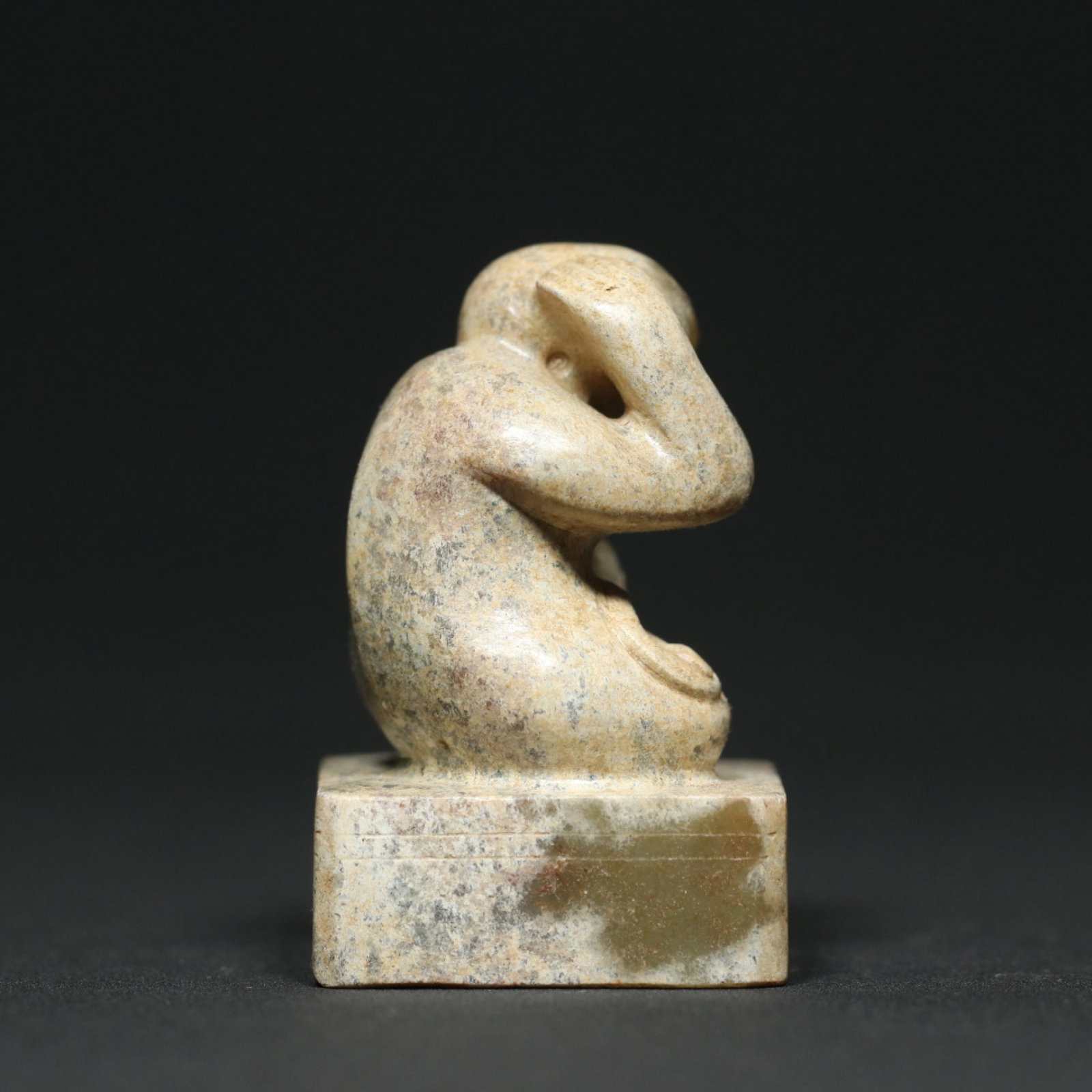 An Exquisite Archaic Jade Monkey Seal - 9