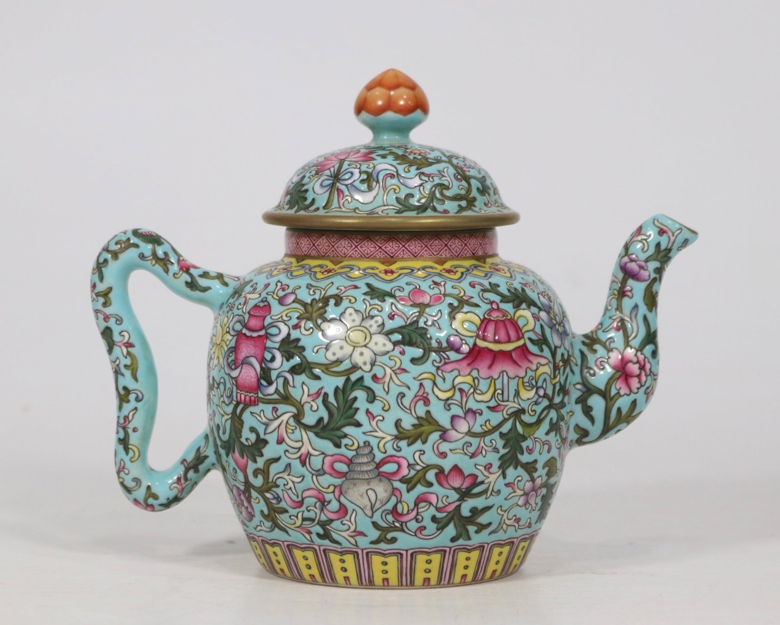 An Exquisite Turquoise Glazed Lotus Pattern Pot - 3