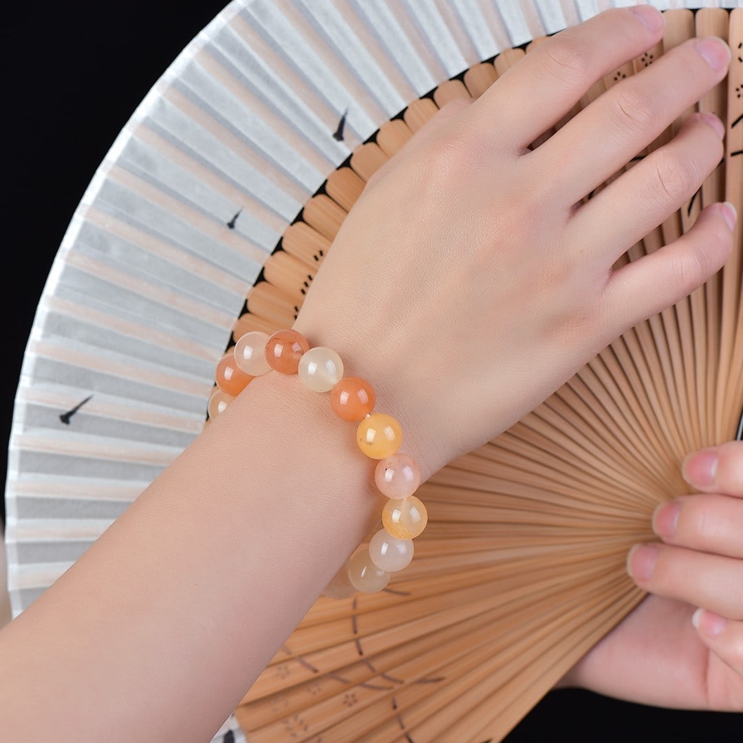 An Exquisite Red Jade Bracelets: An Exquisite Red Jade Bracelets,Size:12mm 红玉手串