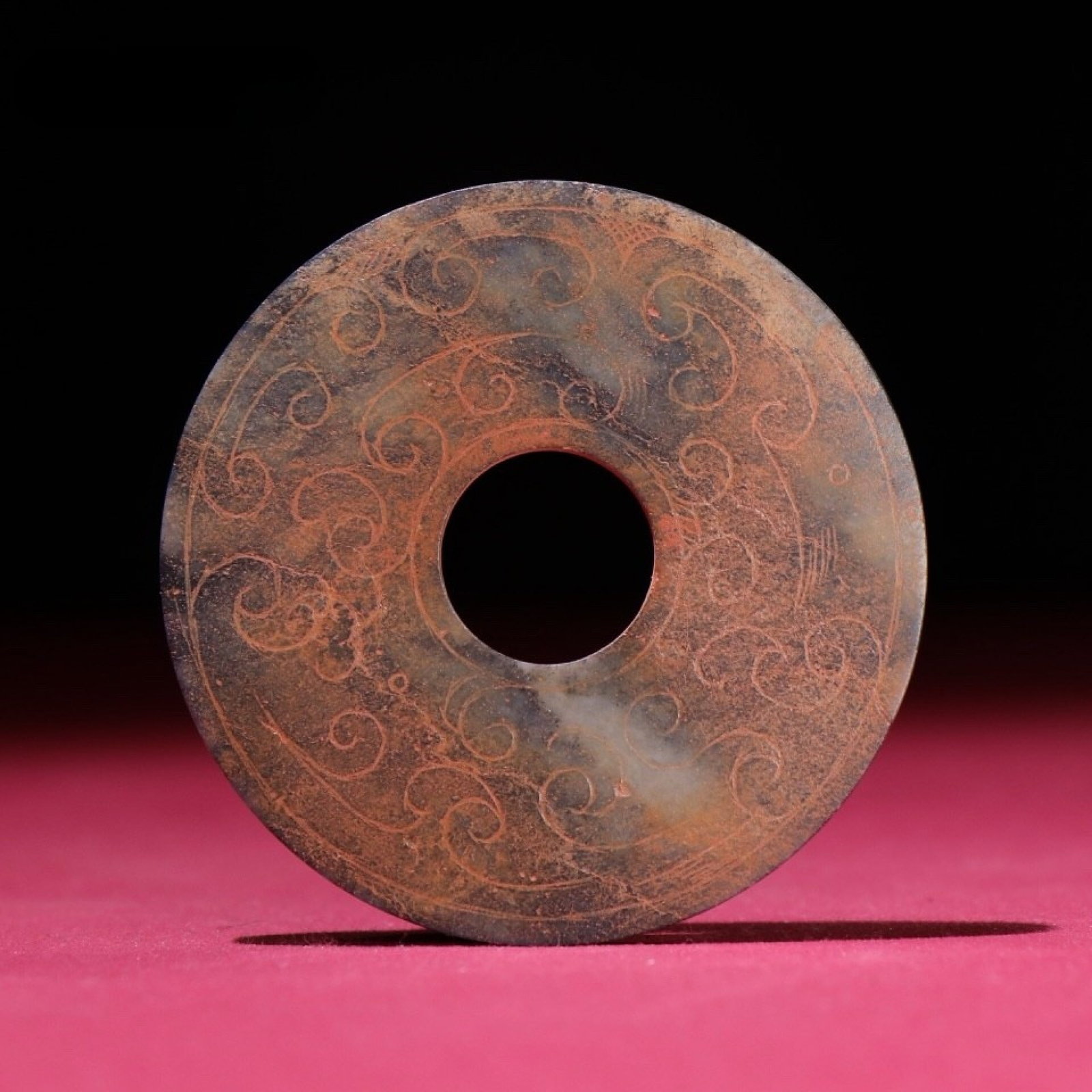 White Jade Chi-Dragon Pattern Pendant: White Jade Chi-Dragon Pattern Pendant,Qing Dynasty,China,Size:2.3inx0.2in,Weight:26g 白玉螭龙纹佩,中国清代