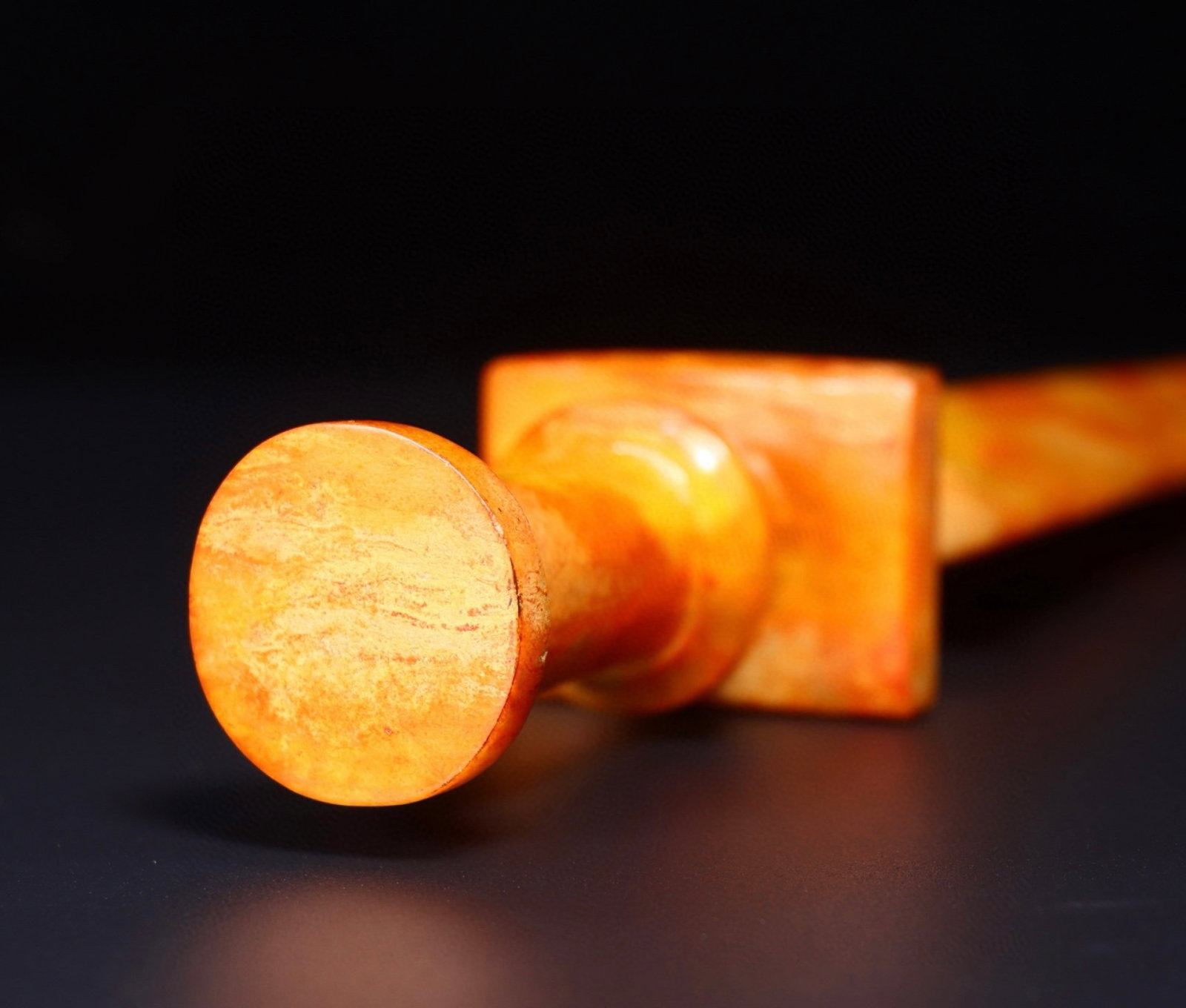 A Huge Yellow Jade Sword - 9