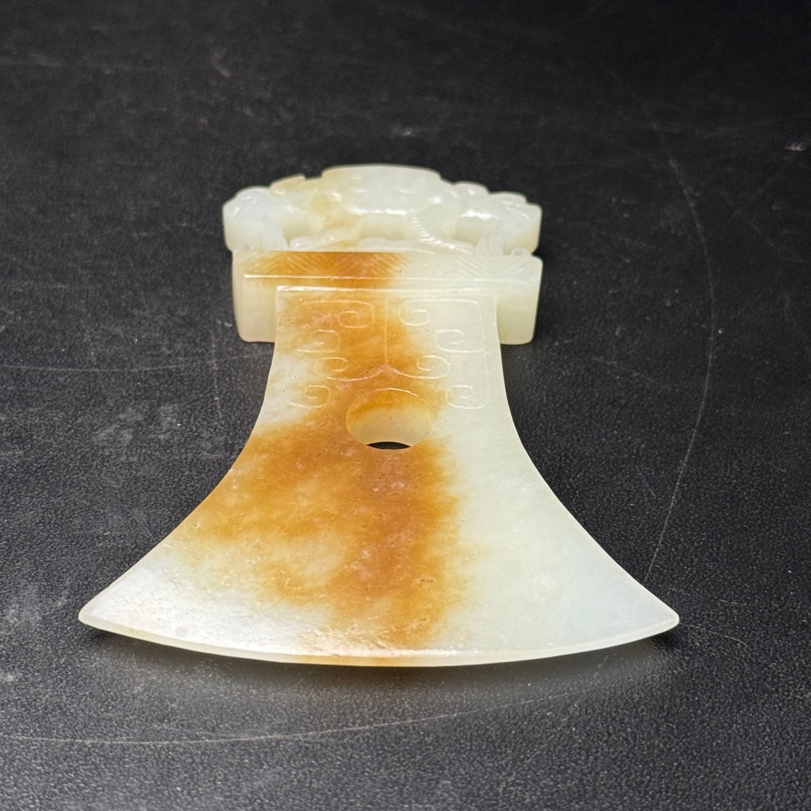 An Exquisite White Jade Dragon Pattern Pendant - 6