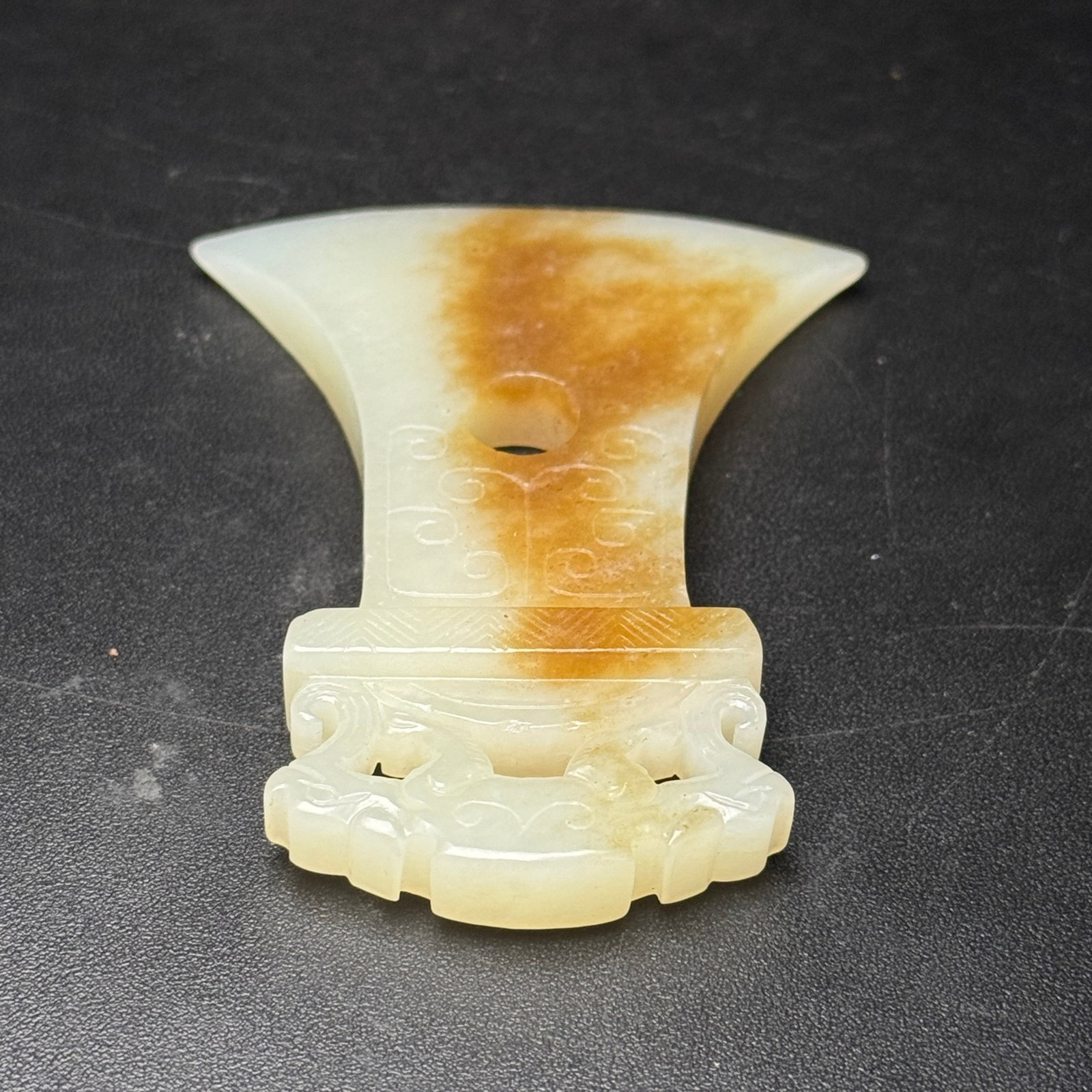 An Exquisite White Jade Dragon Pattern Pendant - 7