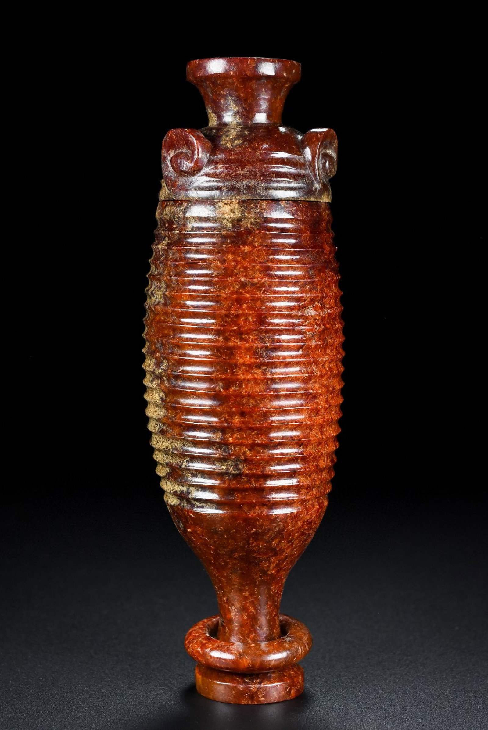 An Exquisite Archaic Jade Auspicious Cloud Pattern Censer - 3