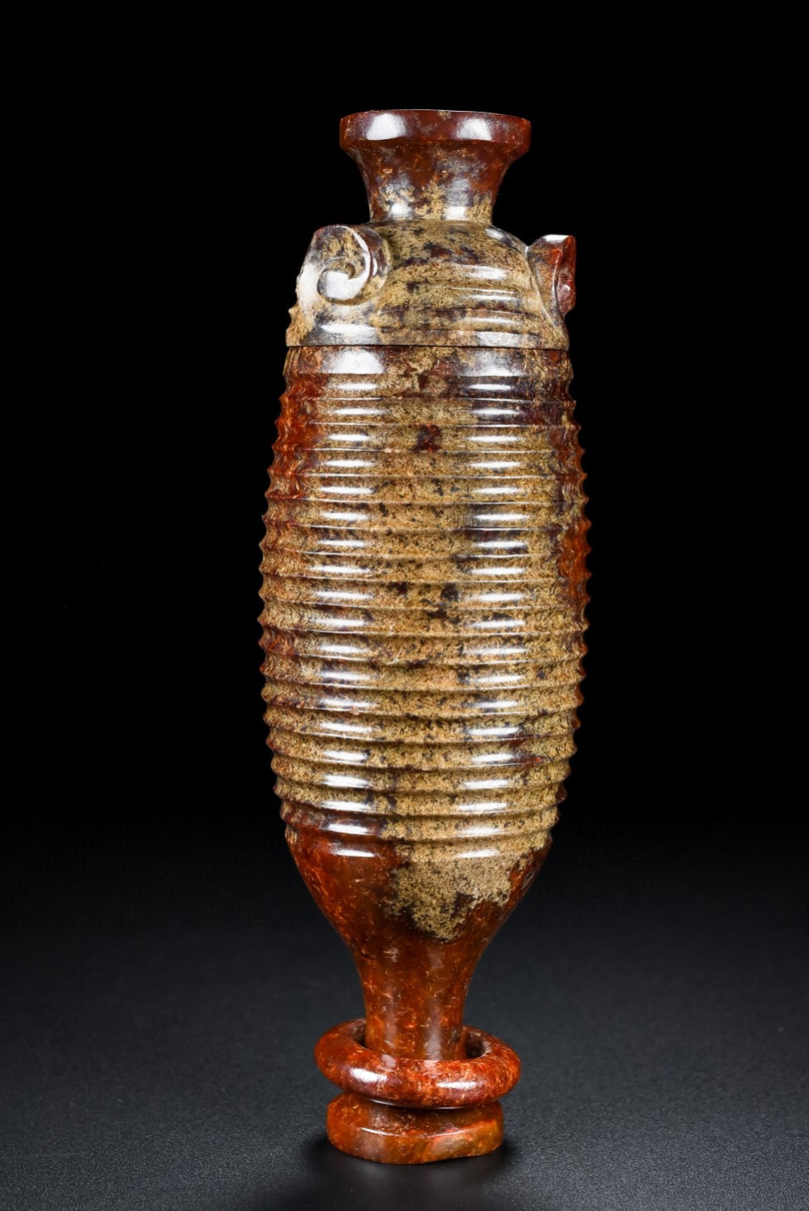 An Exquisite Archaic Jade Auspicious Cloud Pattern Censer - 4