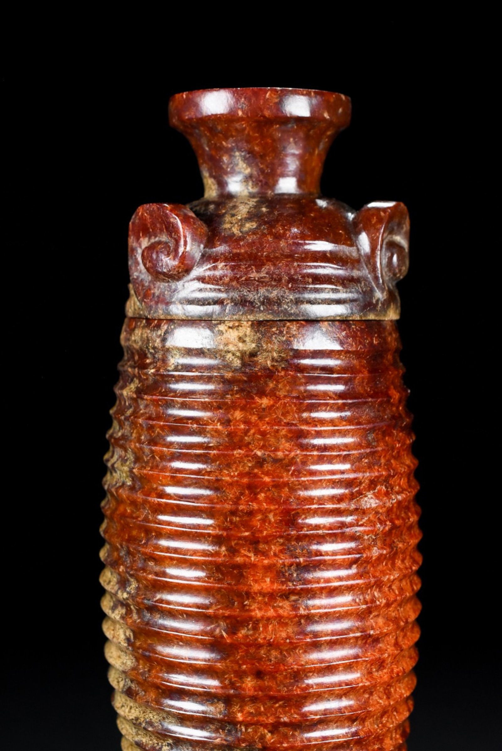 An Exquisite Archaic Jade Auspicious Cloud Pattern Censer - 6