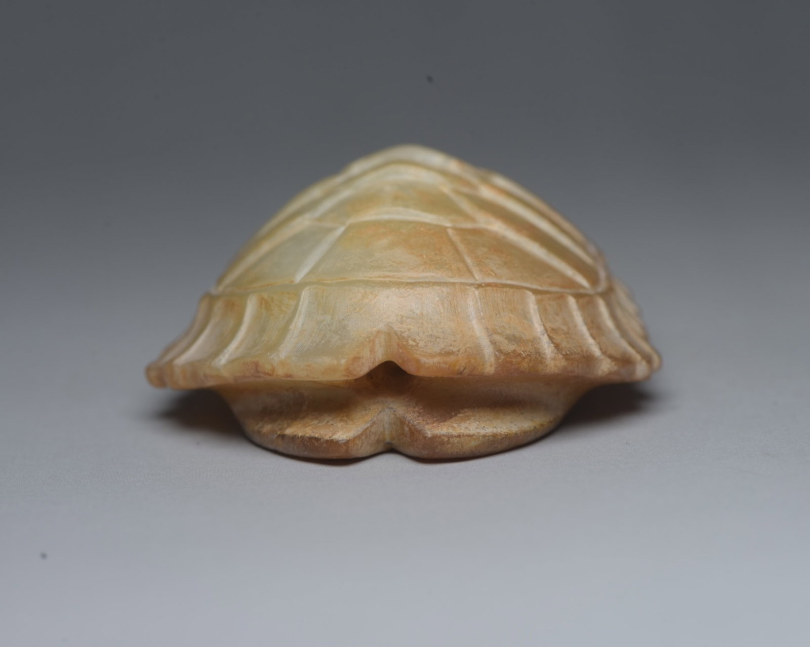 An Exquisite White Jade Turtle Shell Ornament - 5