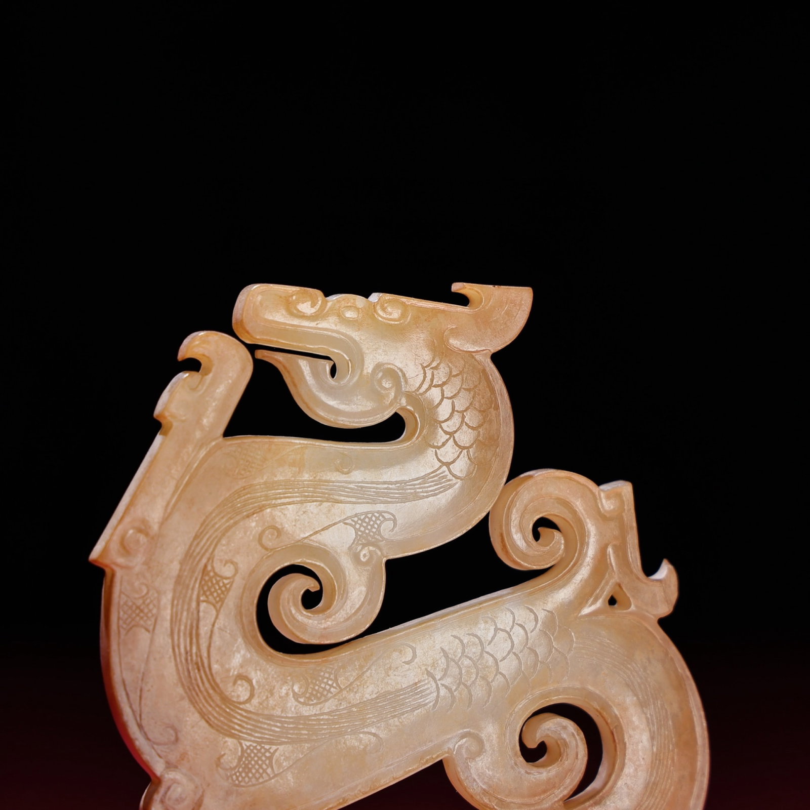 White Jade Dragon Pendant - 3