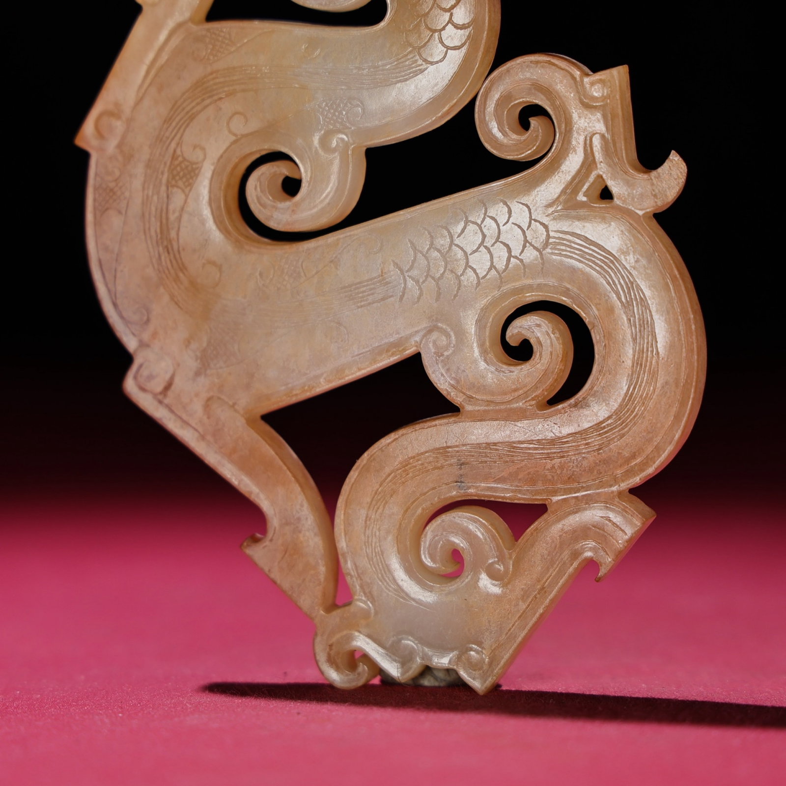 White Jade Dragon Pendant - 4