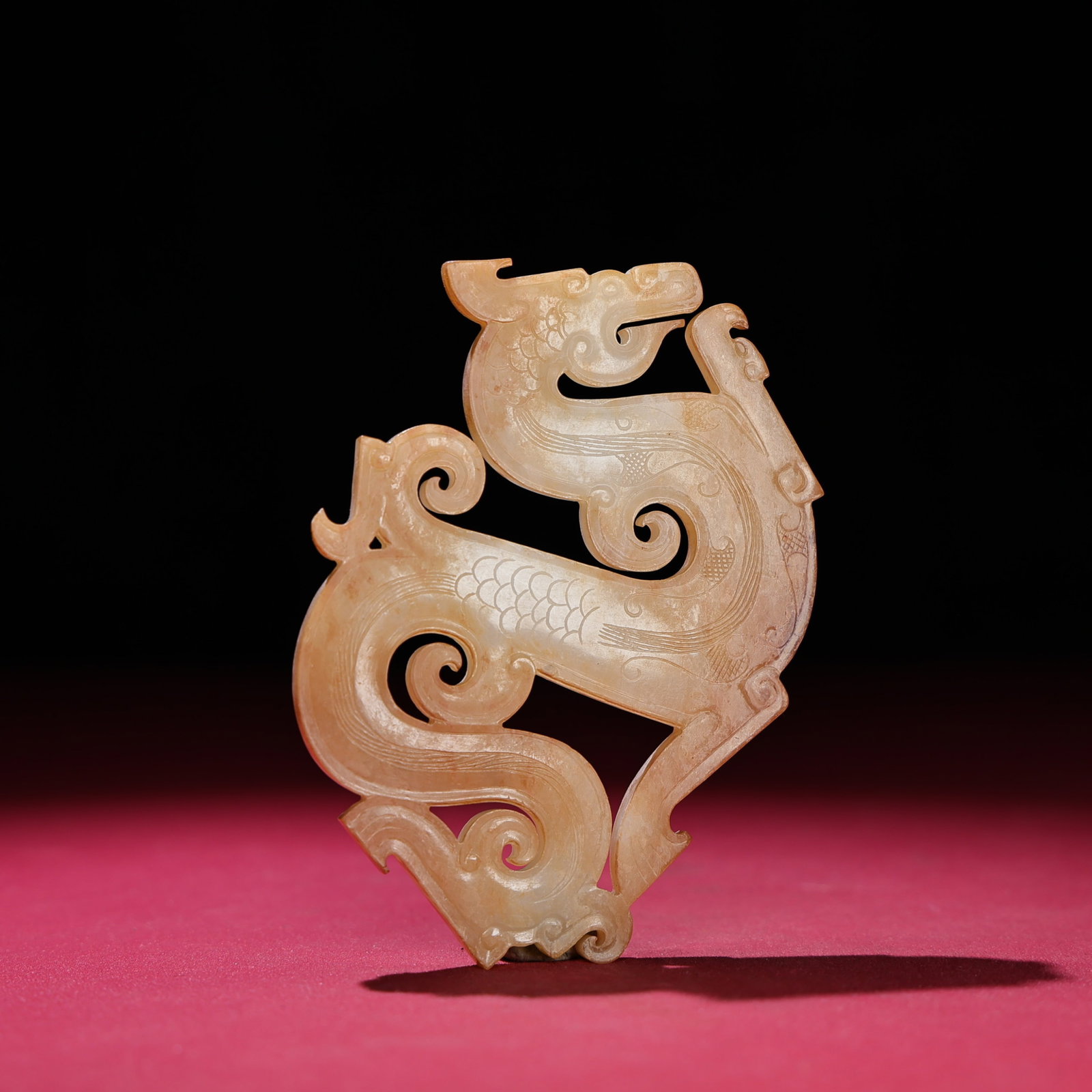 White Jade Dragon Pendant - 6