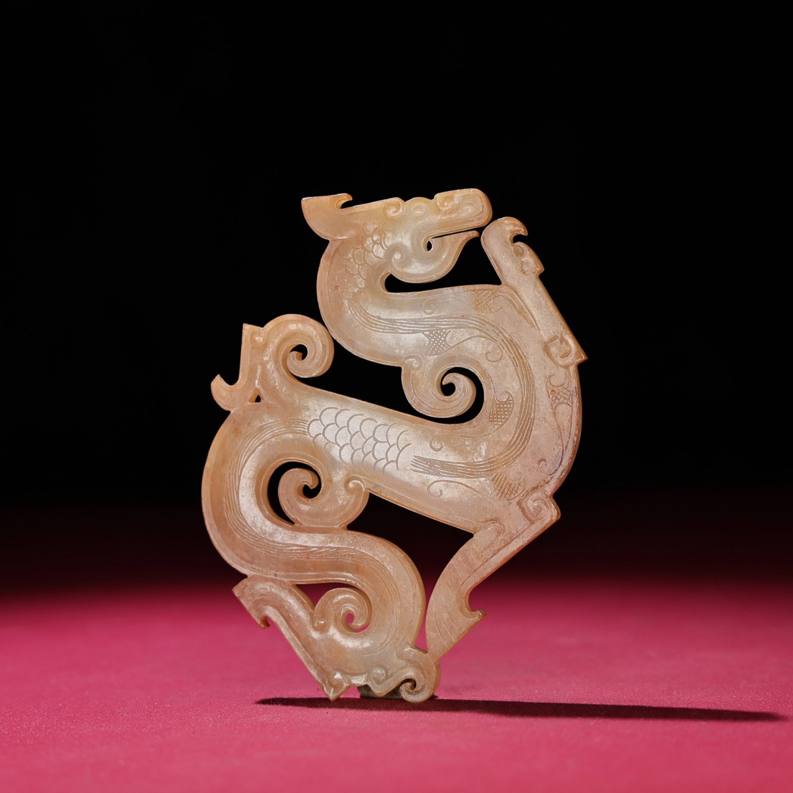 White Jade Dragon Pendant - 7