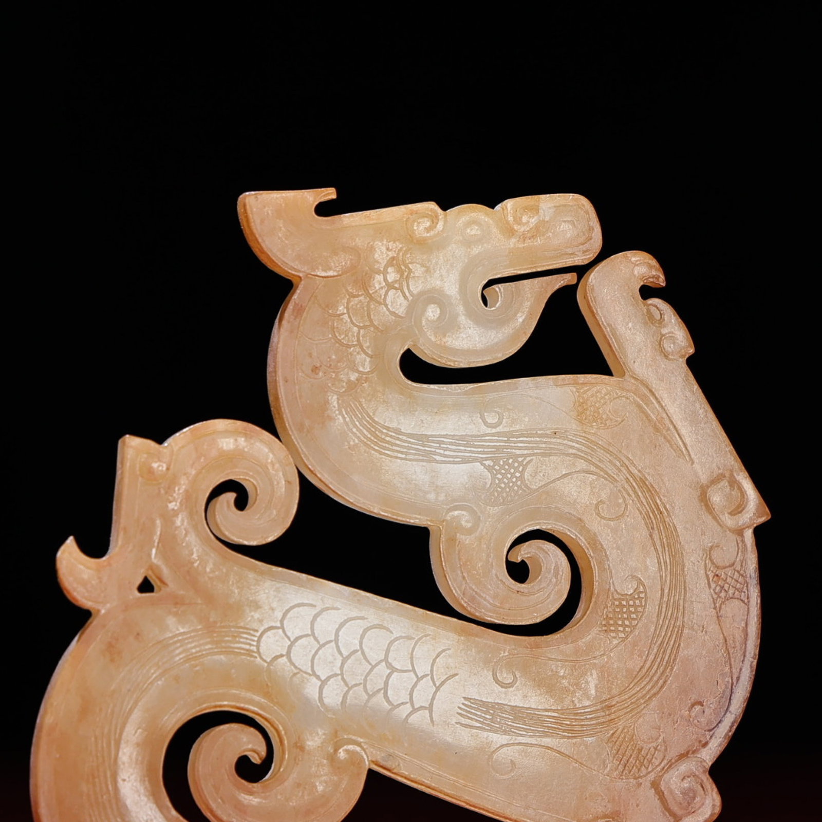 White Jade Dragon Pendant - 8