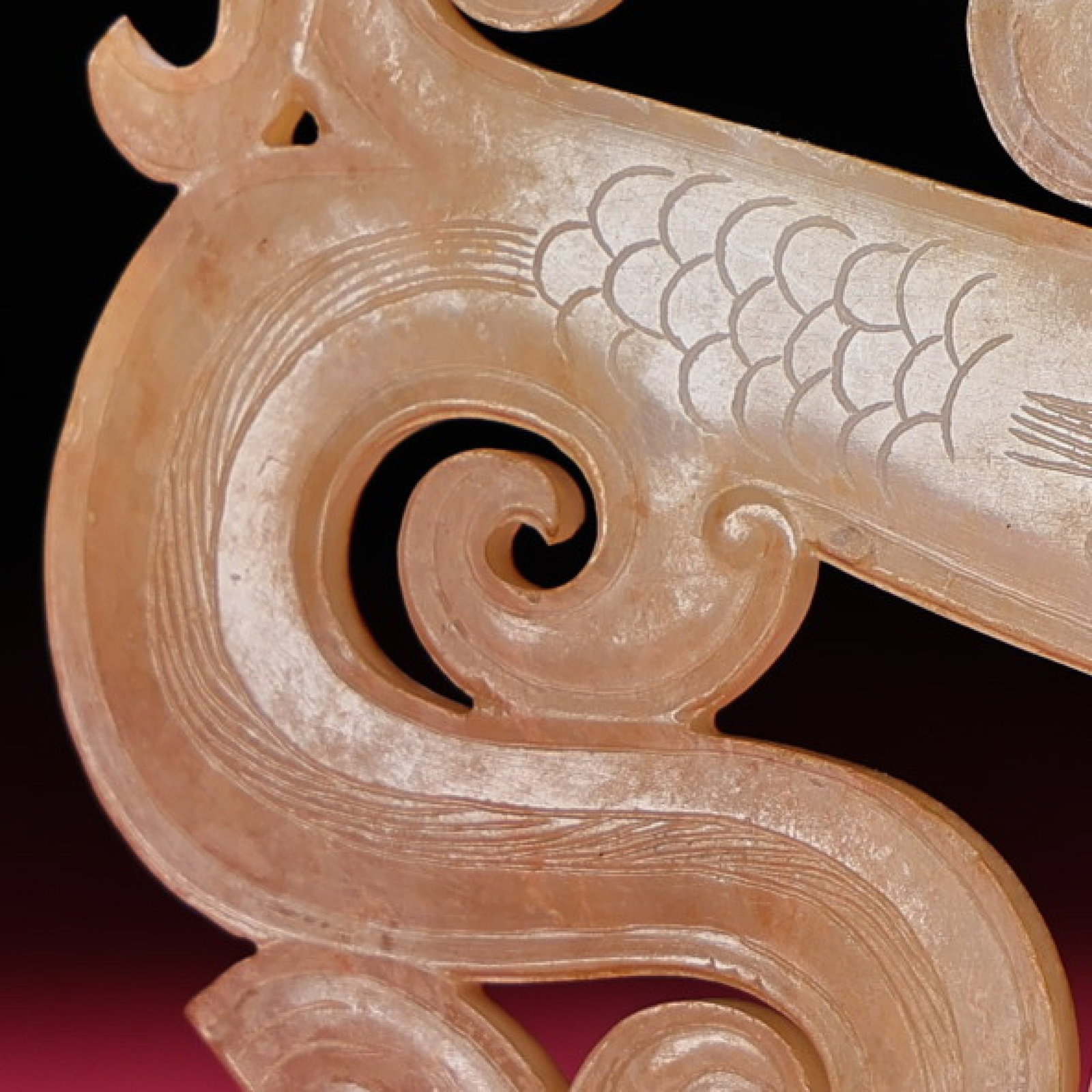 White Jade Dragon Pendant - 9