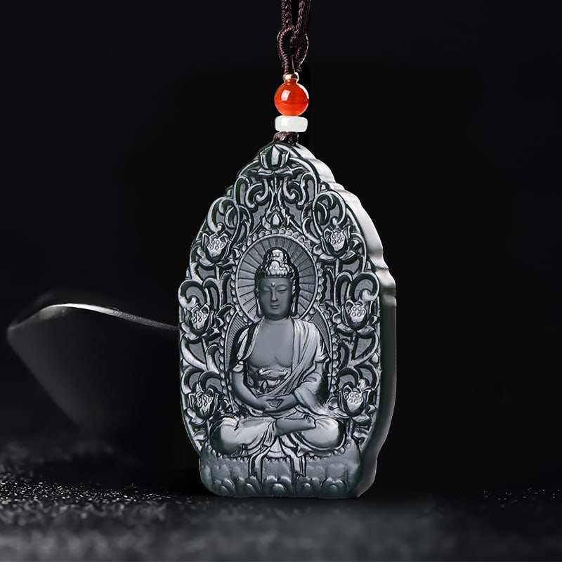 An Exquisite Cyan jade Statue of Sakyamuni Pendant: An Exquisite Cyan jade Statue of Sakyamuni Pendant,Size:1.7inx2.5inx0.3in 青玉如来像挂件
