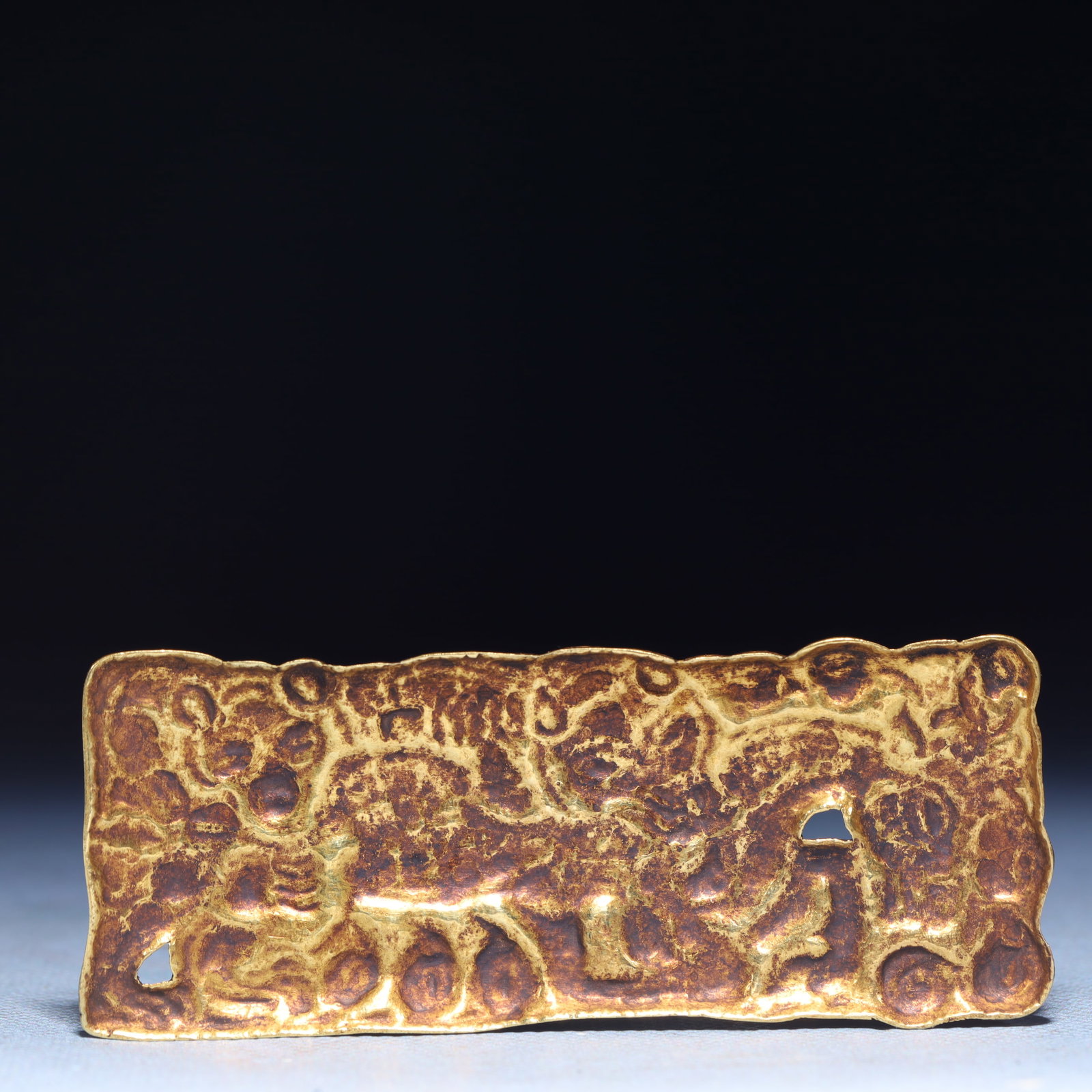 An Exquisite Gilt Silver Beast Pattern Ornament - 3