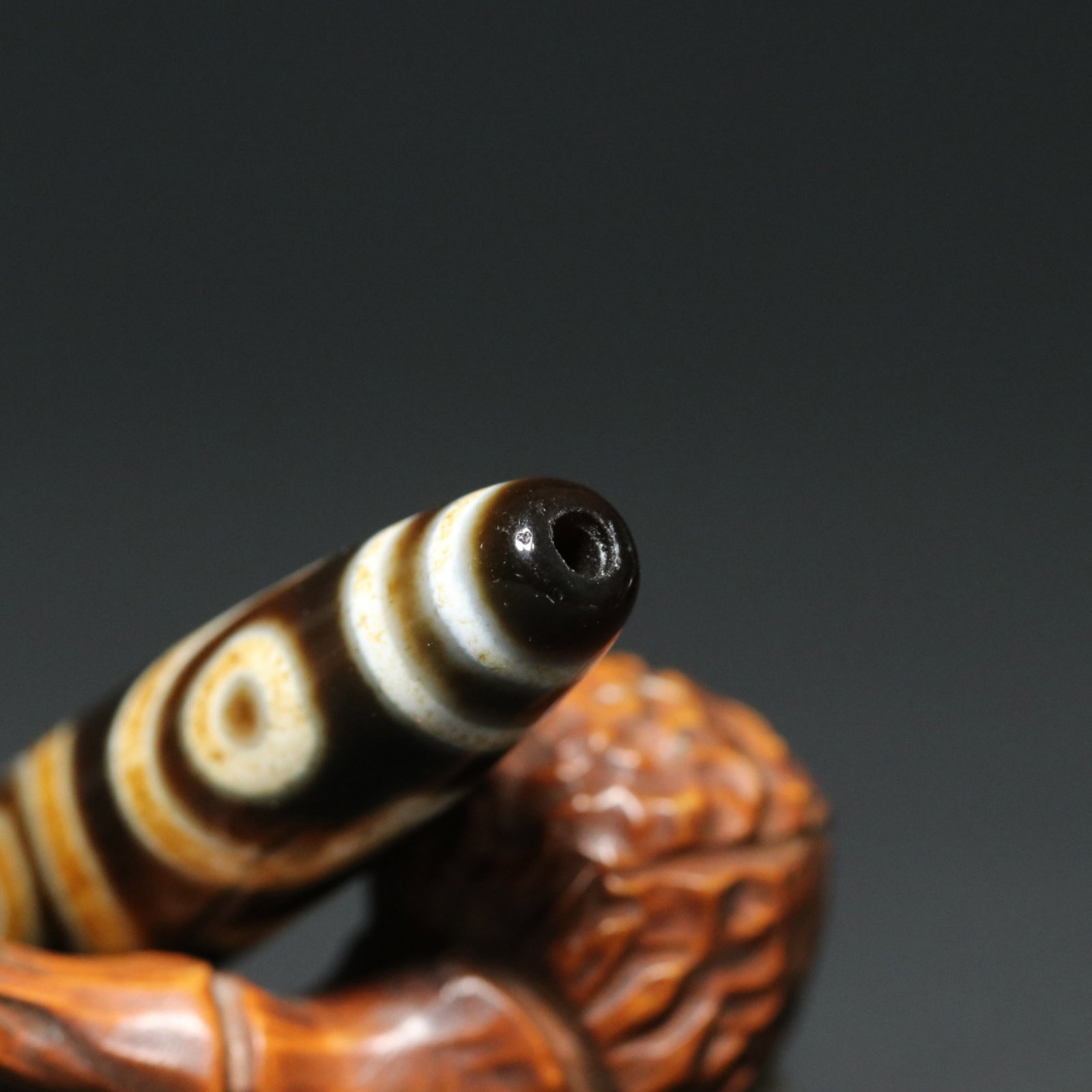 An Exquisite Dzi Bead Pendant - 5