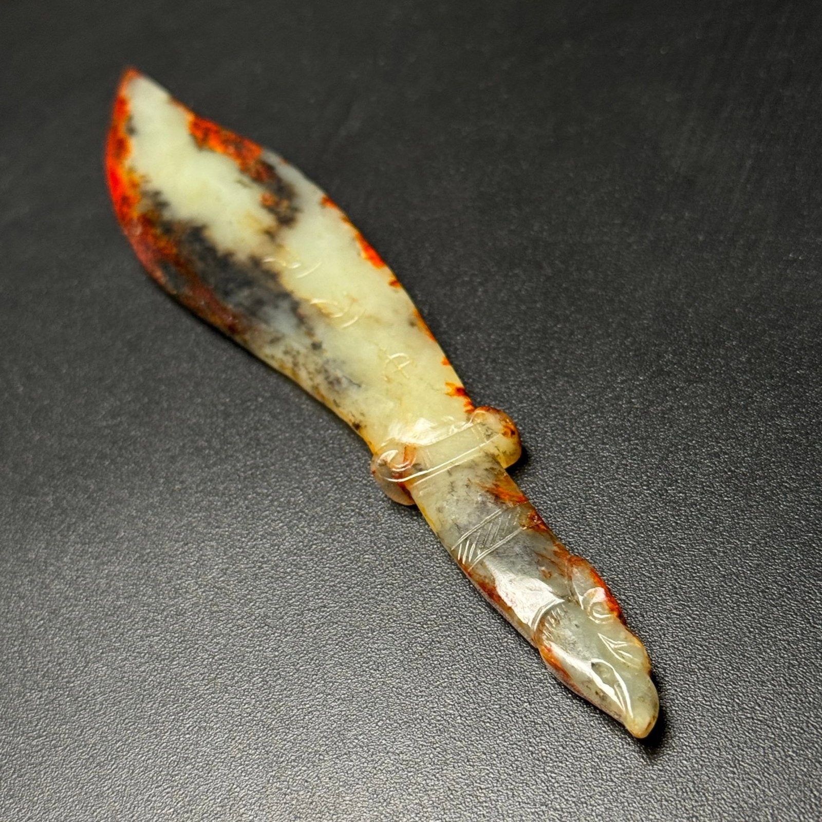 An Exquisite White Jade Sword - 5