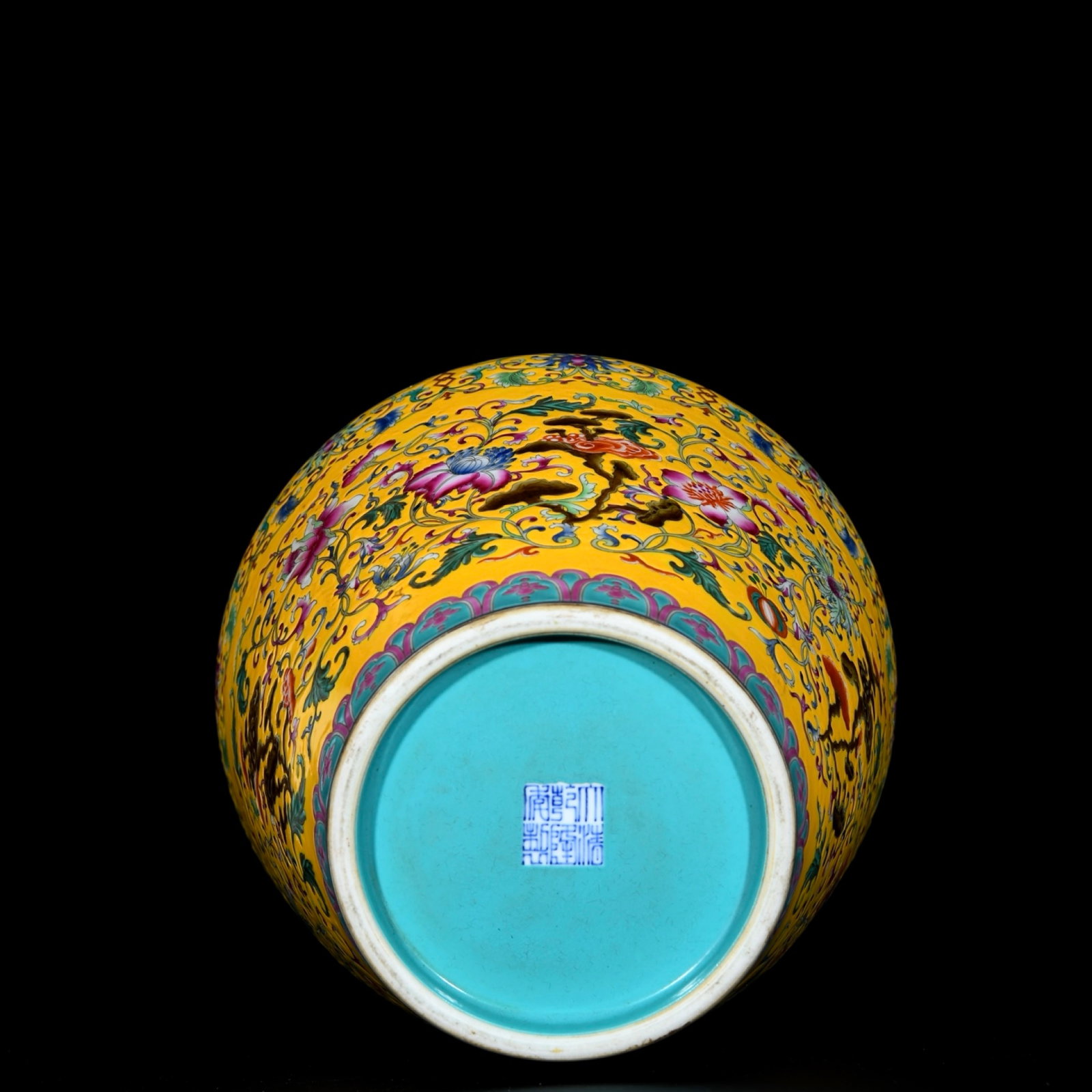 A Huge Enamel Lotus Pattern Vase - 9