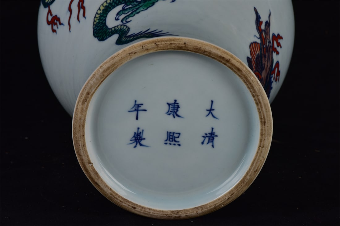 A Rare Doucai Auspicious Beast Pattern Vase - 8
