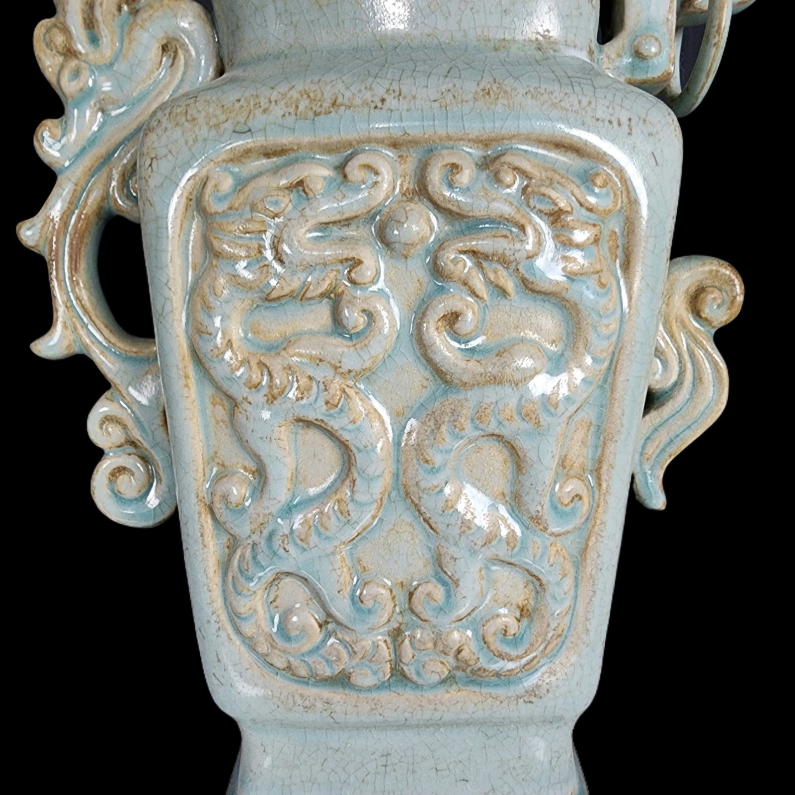 An Exquisite Ru yao Dragon Pattern Pot - 7