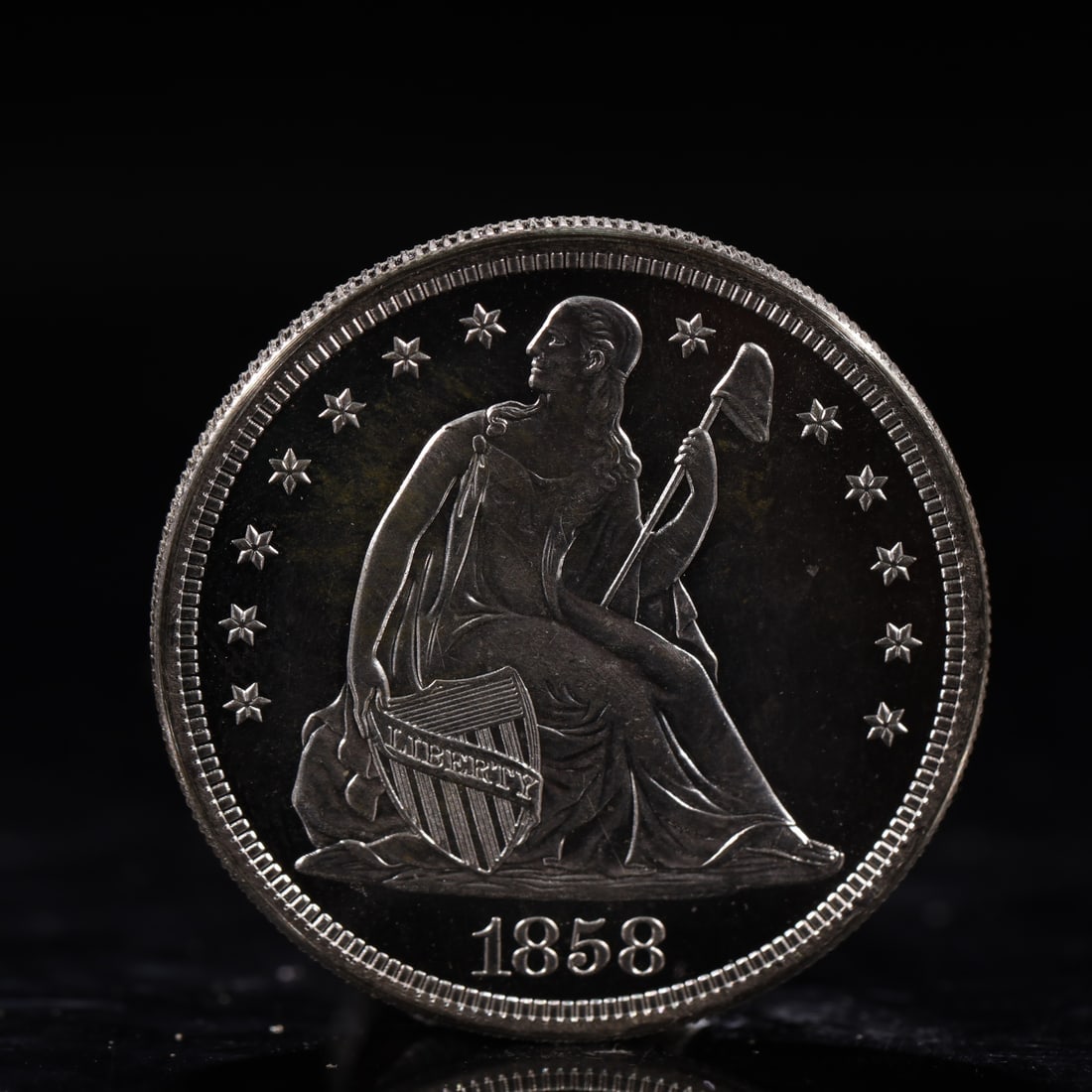USA One Dollar 1858 Coin (1 of 2)