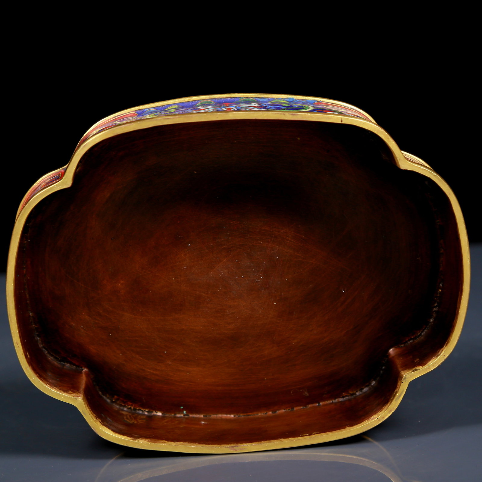 An Exquisite Cloisonne Lotus Pattern Box - 8