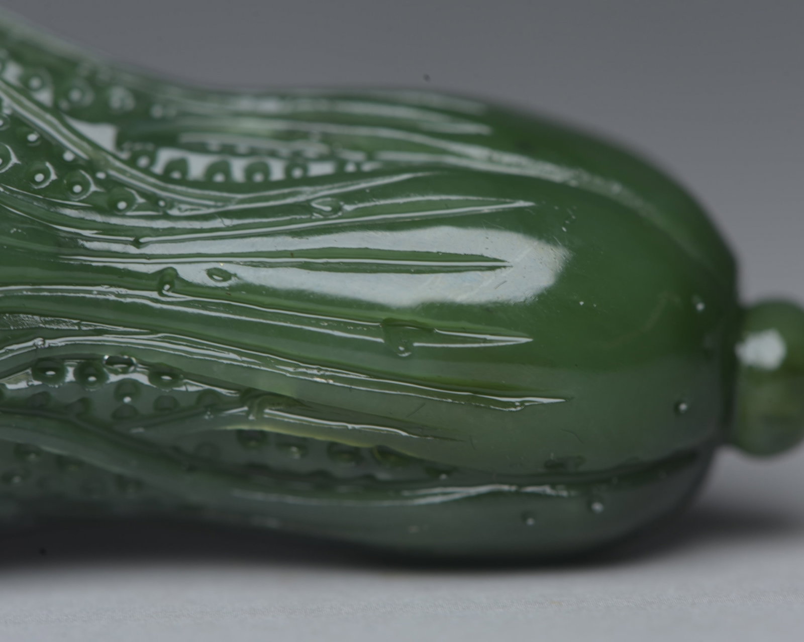 An Exquisite Jasper Cabbage Ornament - 7