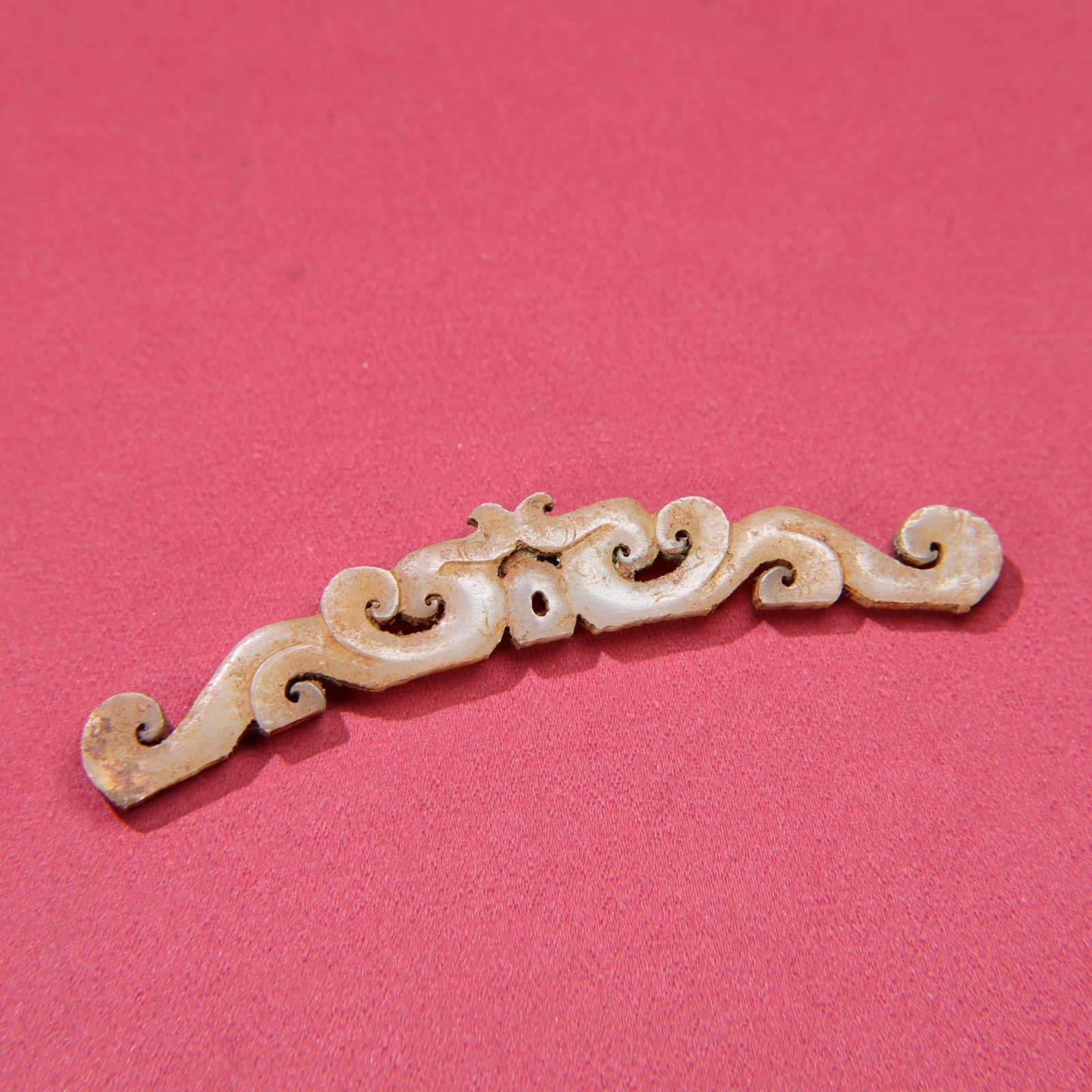 White Jade Dragon Pattern Pendant - 8