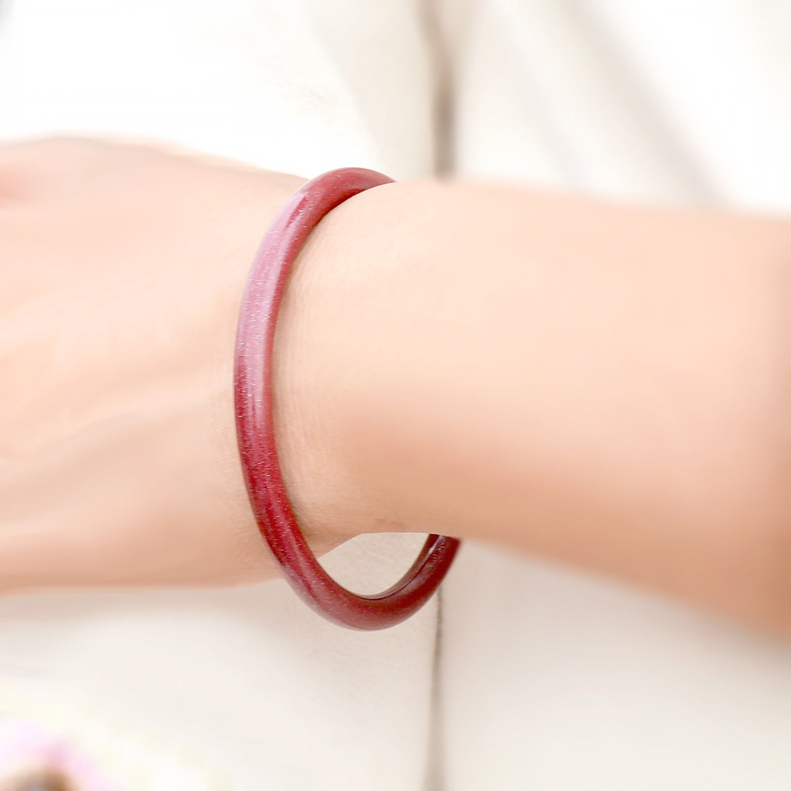 An Exquisite Cinnabar Bracelets - 3