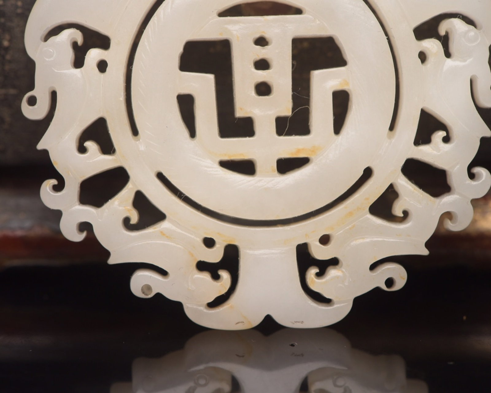 An Exquisite White Jade Phoenix Pattern Pendant - 5