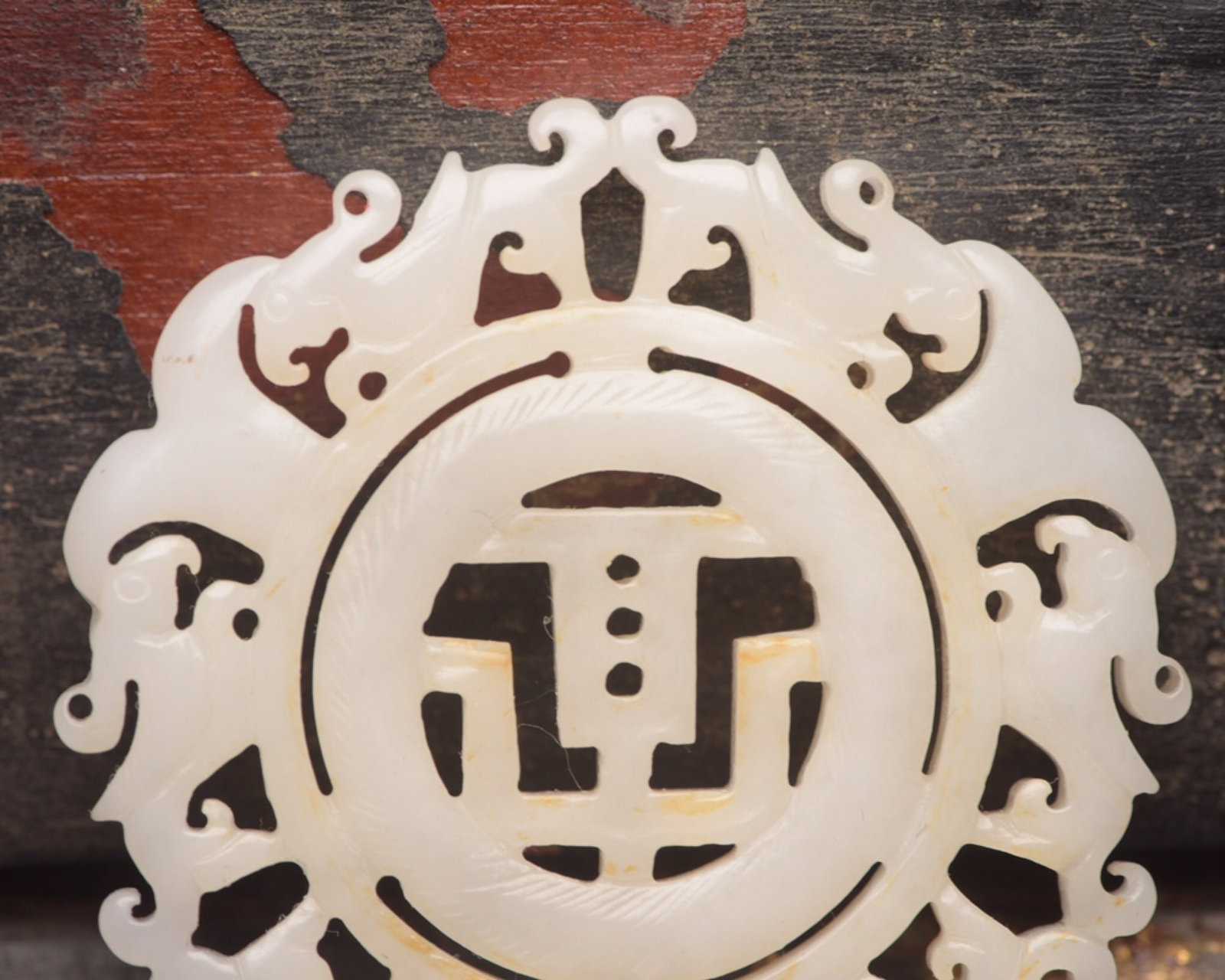 An Exquisite White Jade Phoenix Pattern Pendant - 6
