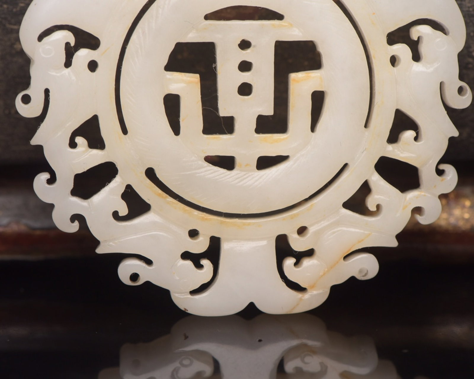 An Exquisite White Jade Phoenix Pattern Pendant - 7