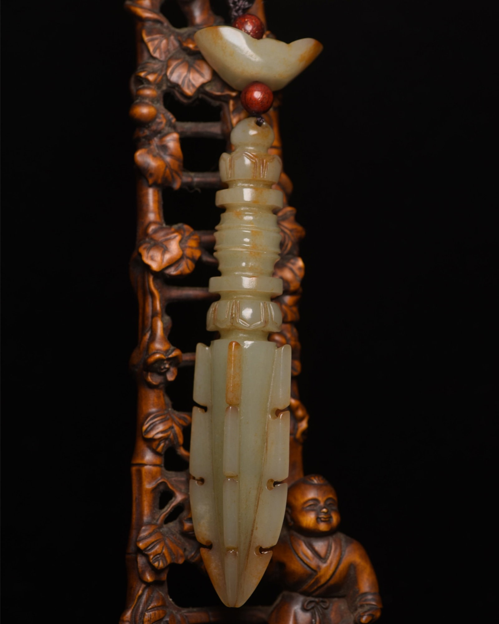 An Exquisite White Jade Ritual Implement - 2