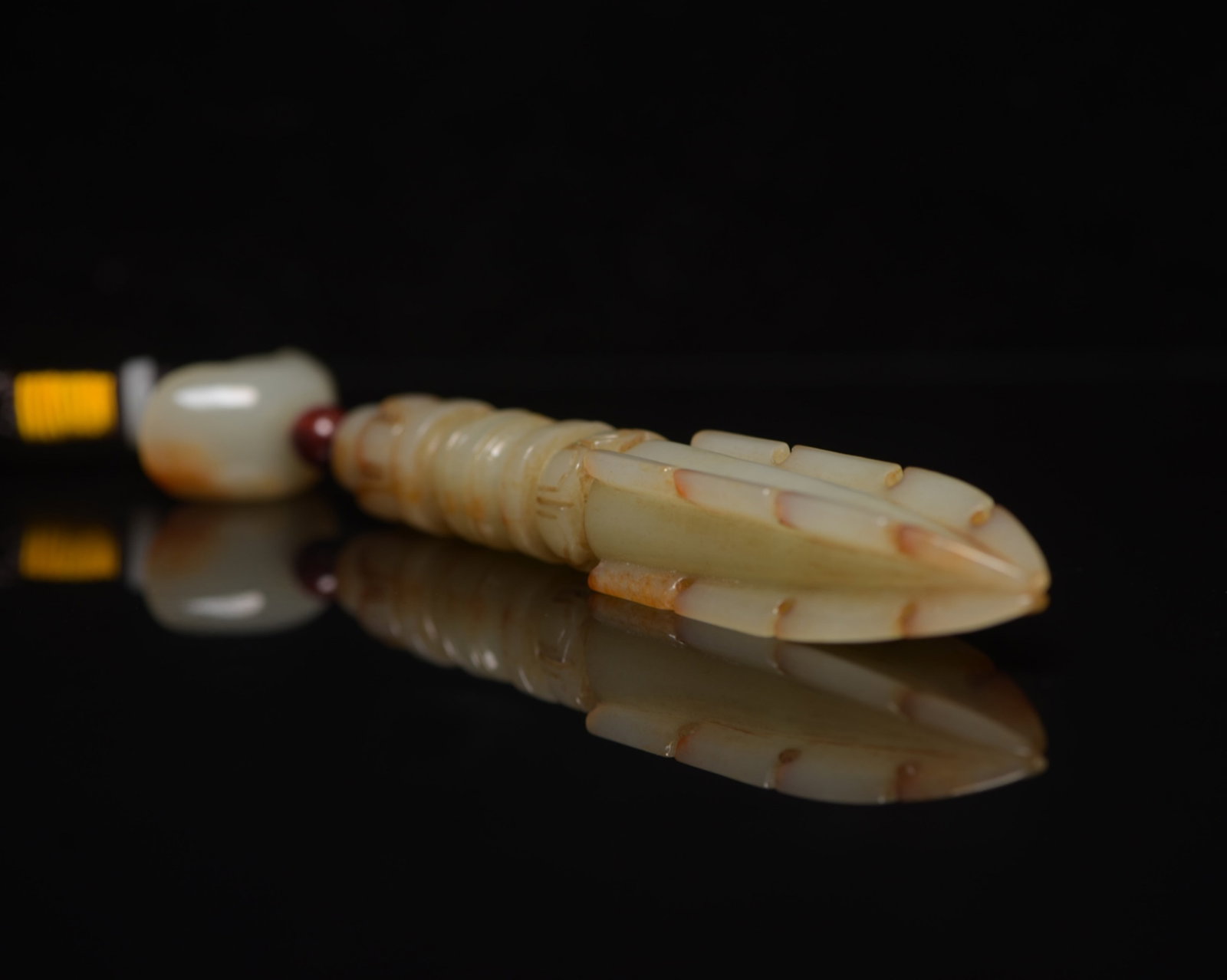 An Exquisite White Jade Ritual Implement - 4