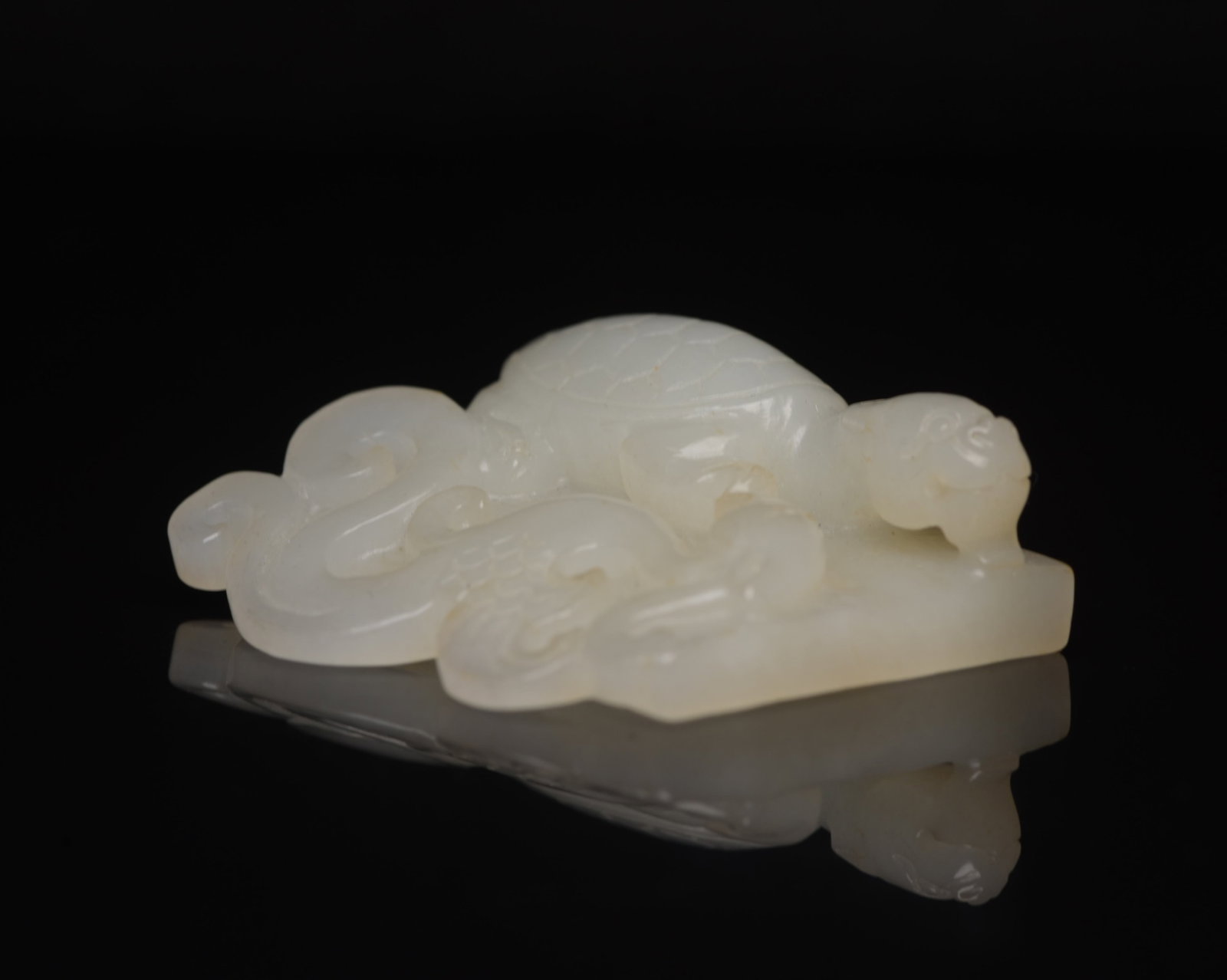 An Exquisite White Jade Phoenix Pattern Ornament - 4