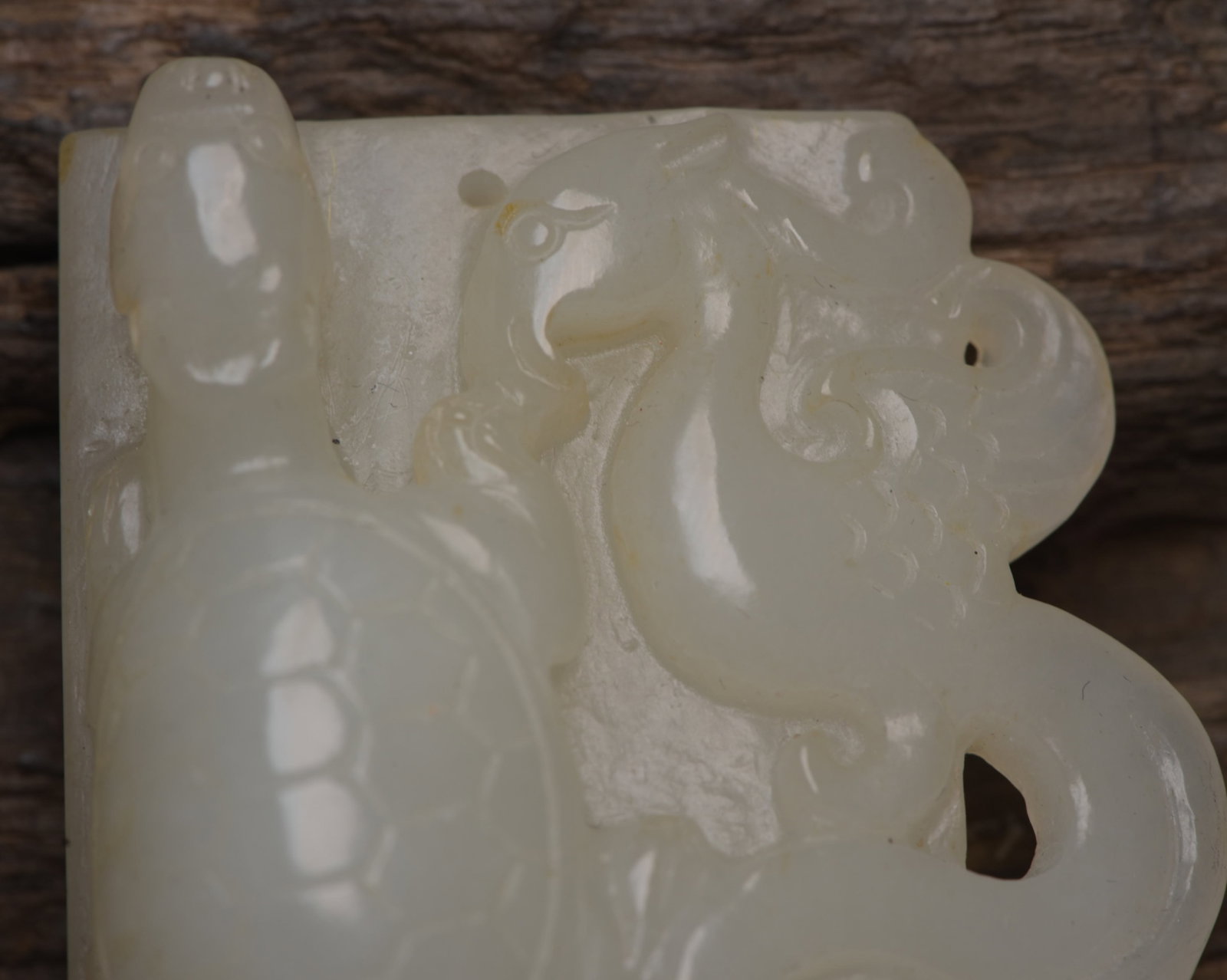 An Exquisite White Jade Phoenix Pattern Ornament - 6