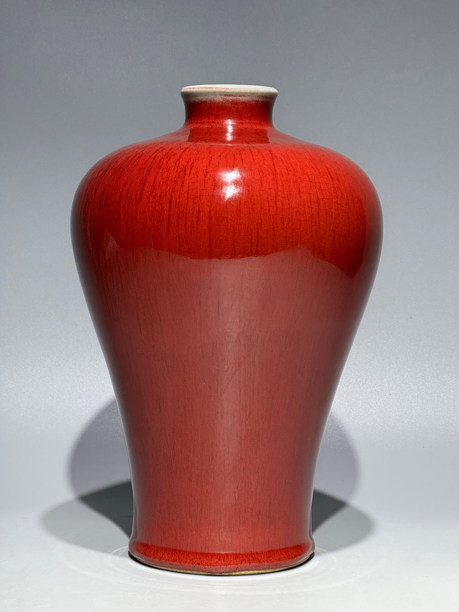 An Exquisite Red Glazed Vase - 4
