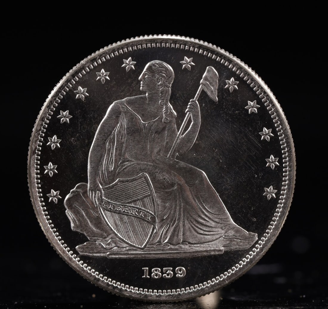 USA One Dollar 1859 Coin: American coin. IN GOD WE TRUST / LIBERTY / 1859 / UNITED STATES OF AMERICA / ONE DOL. Weight:26.9g.