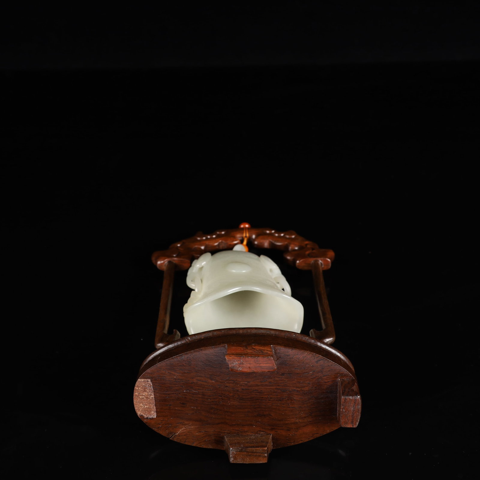 An Exquisite White Jade Trigram Pattern Chime - 7