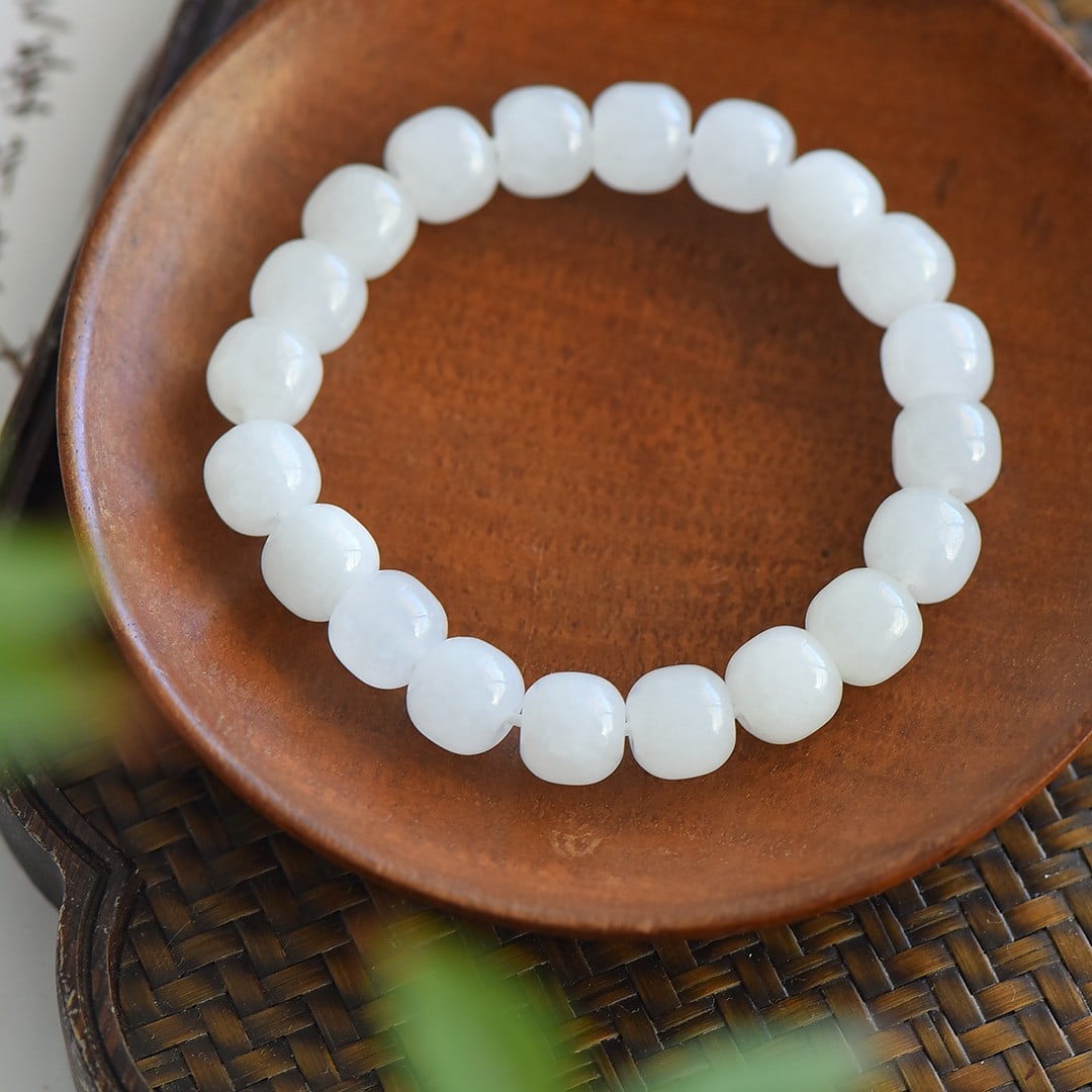 An Exquisite White Jade Bracelets - 5