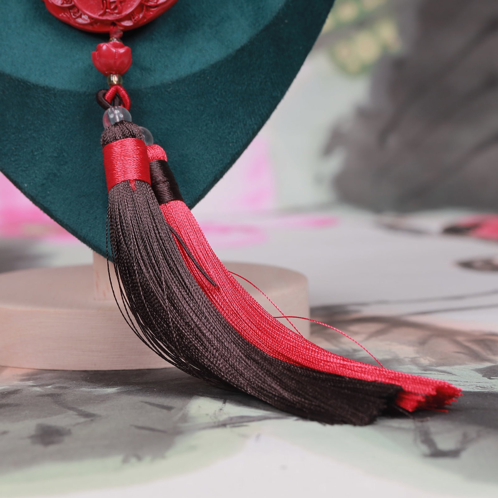 An Exquisite Cinnabar Dragon Pattern Pendant - 4