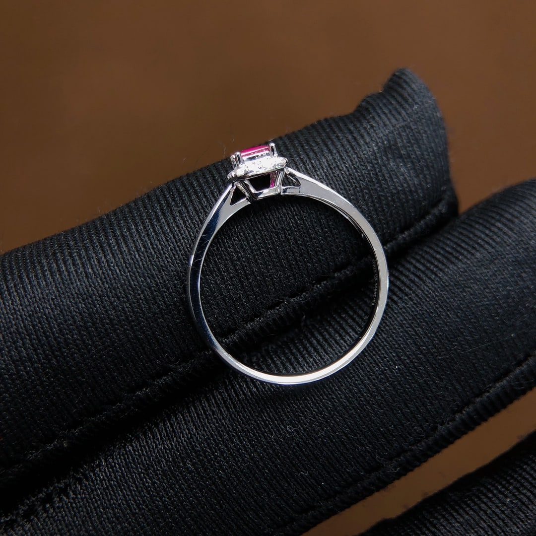 0.3Ctw Natural Tanzanite Ruby Ring - 5