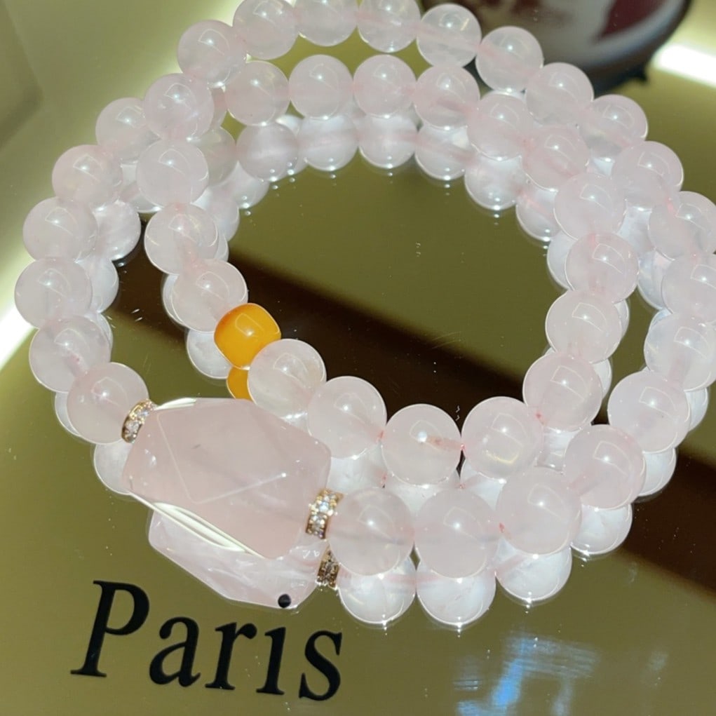 An Exquisite Crystal Bracelet: An Exquisite Crystal Bracelet,Size:8.5mm 水晶手串