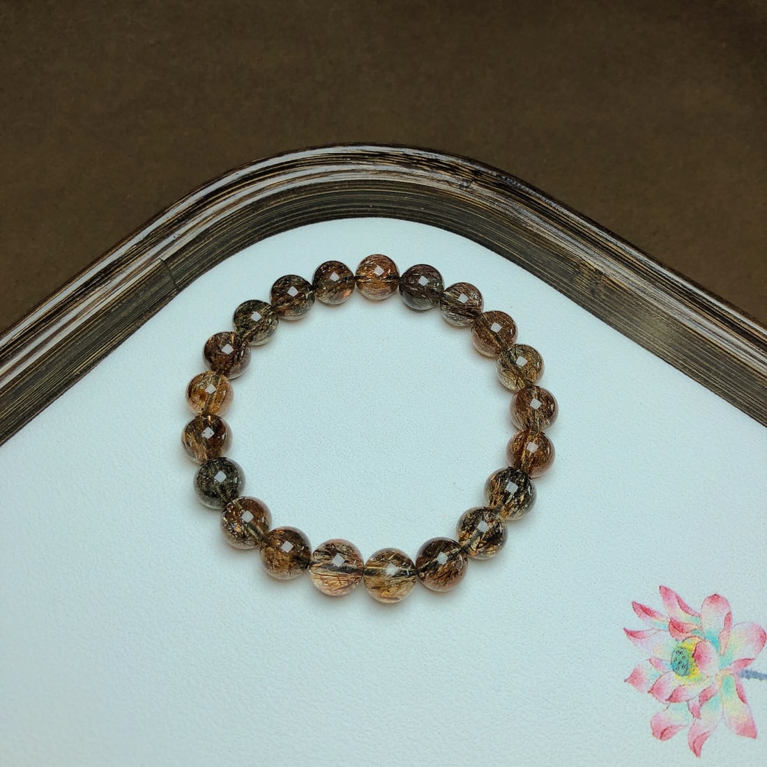 An Exquisite Crystal Bracelet: An Exquisite Crystal Bracelet,Size:9.2mm,Weight:22.2g 水晶手串