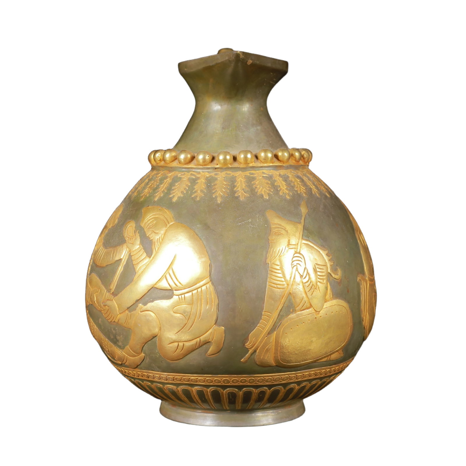 An Exquisite Gilt Silver Figure Pattern Ewer - 4