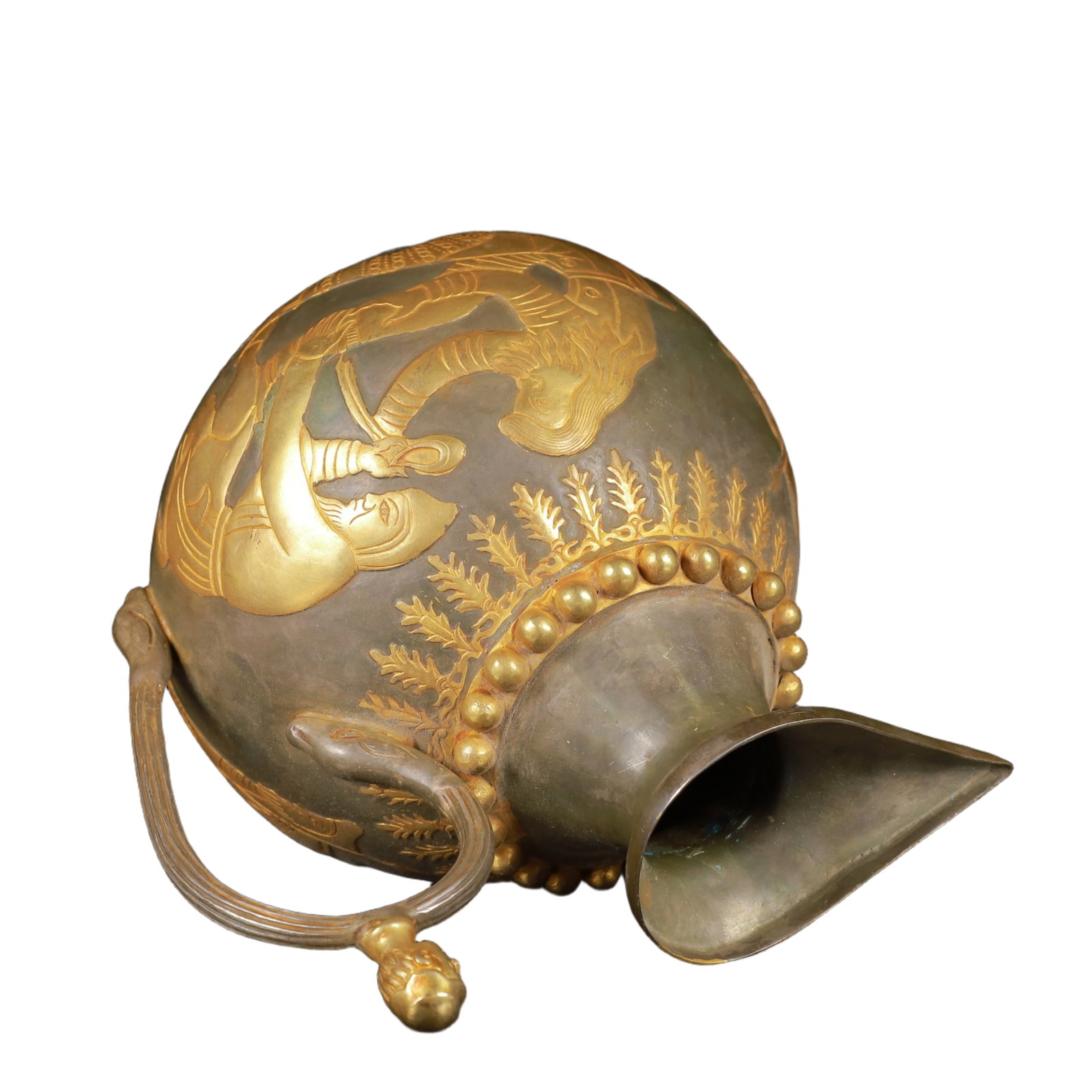 An Exquisite Gilt Silver Figure Pattern Ewer - 9