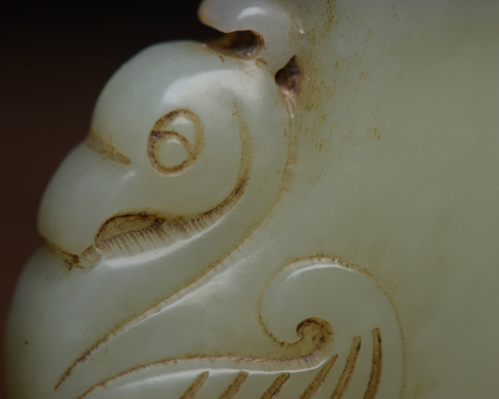 An Exquisite White Jade Phoenix Pattern Snuff Bottle - 9