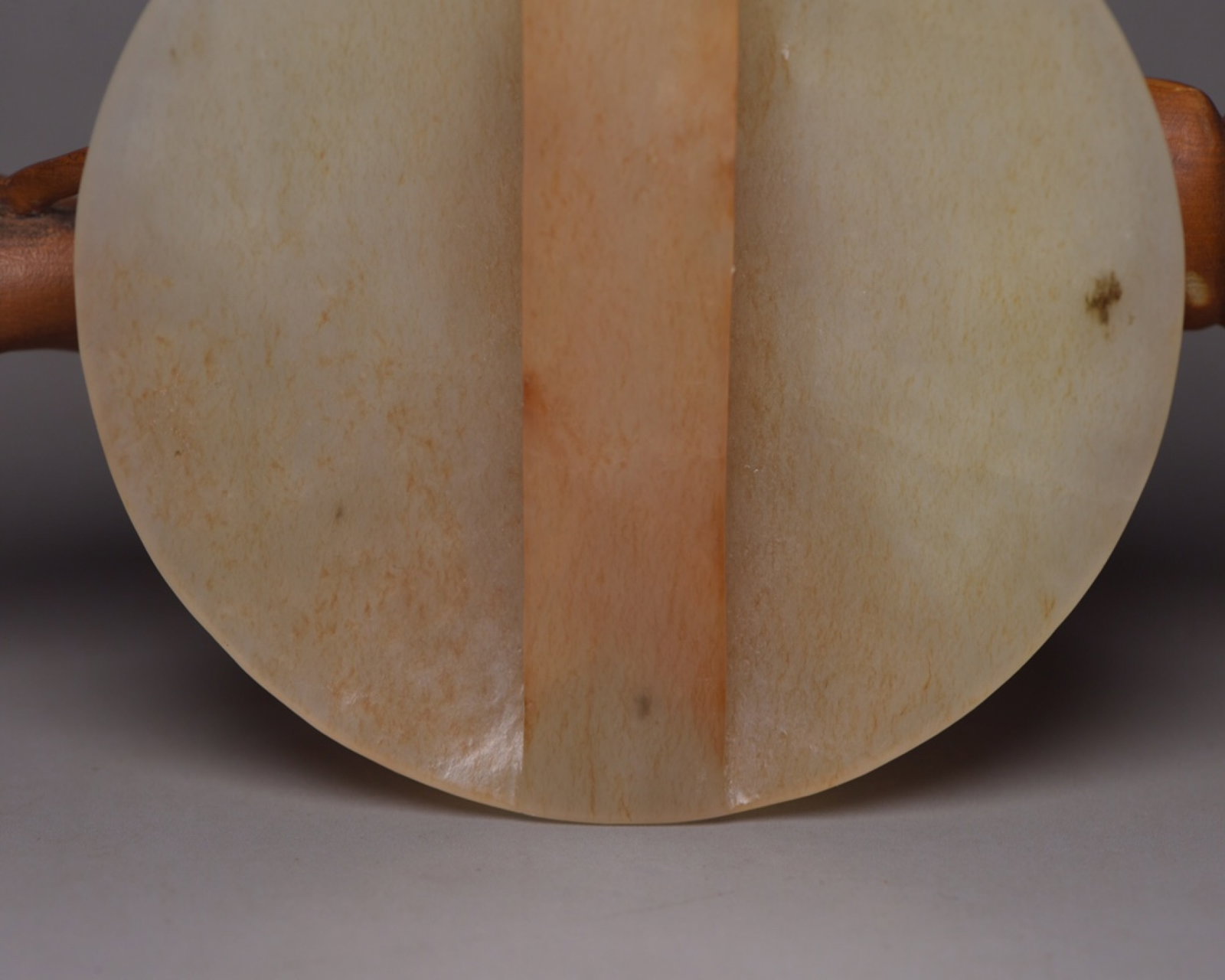 An Exquisite White Jade Beast-Face Pattern Buckle - 7