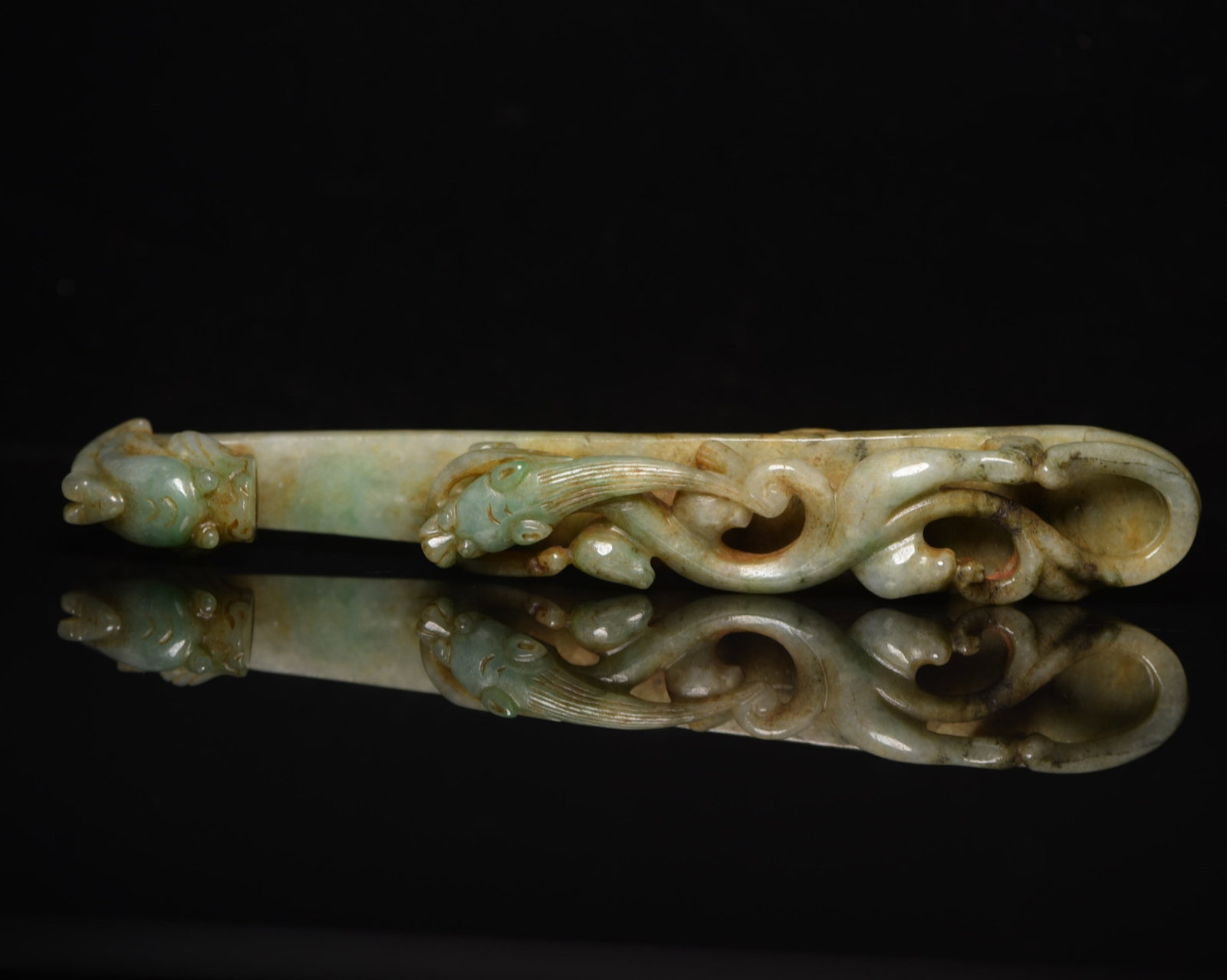An Exquisite Jadeite Dragon Pattern Ornament - 5